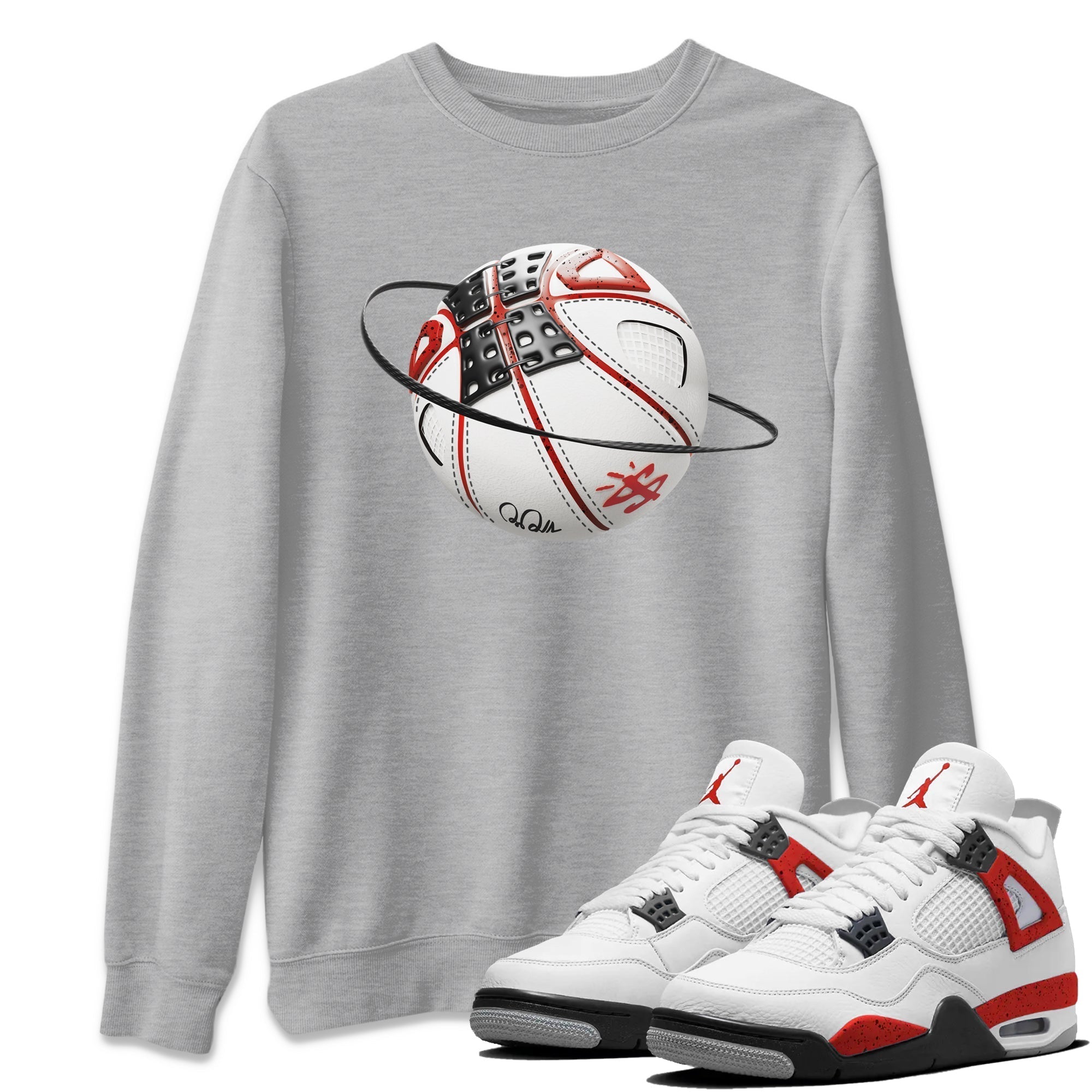 Basketball Planet Unisex Tops - Air Jordan 4 Red Cement