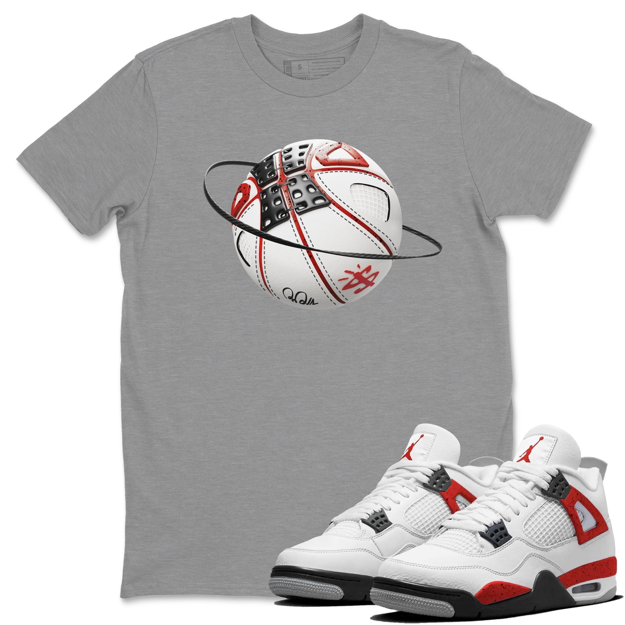 Basketball Planet Unisex Tops - Air Jordan 4 Red Cement