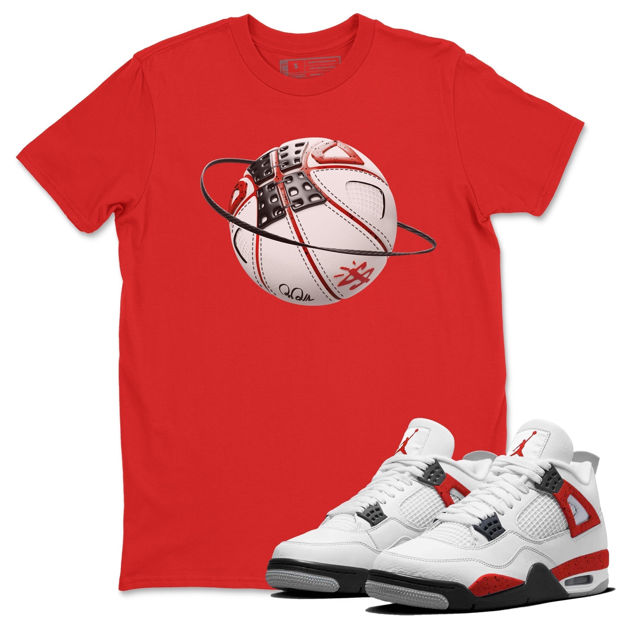 Basketball Planet Unisex Tops - Air Jordan 4 Red Cement
