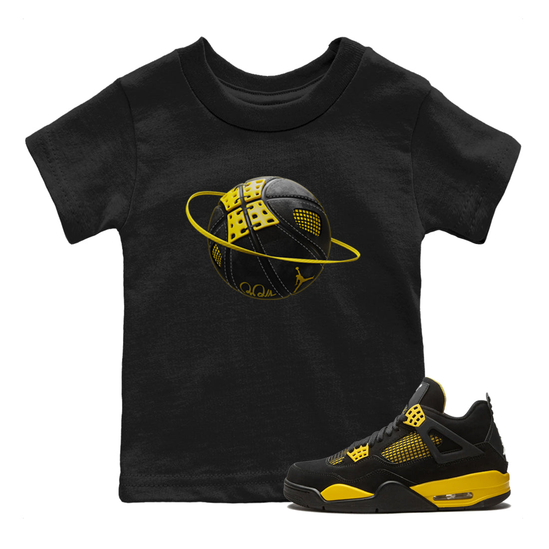 Basketball Planet Kids Tops - Air Jordan 4 Thunder