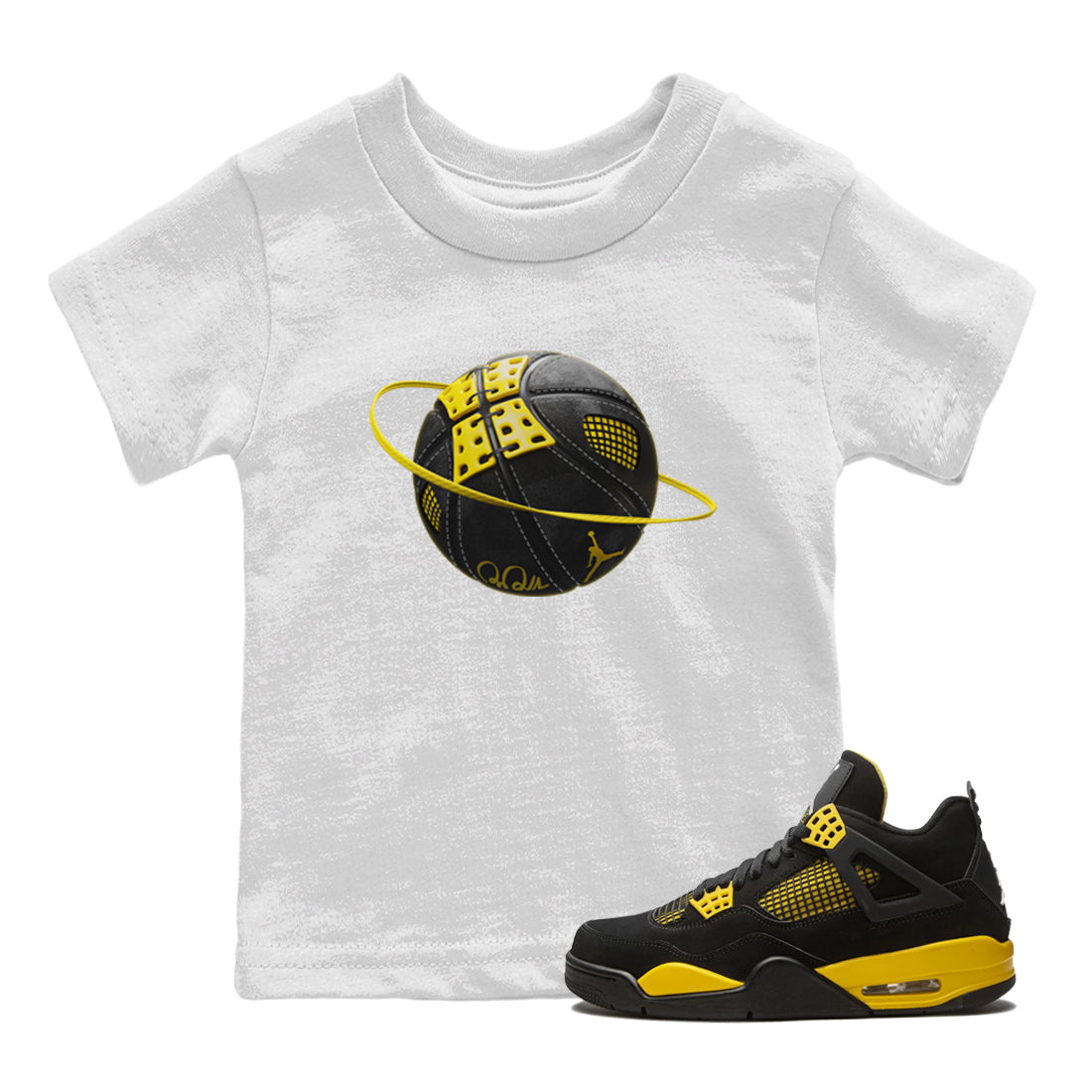 Basketball Planet Kids Tops - Air Jordan 4 Thunder
