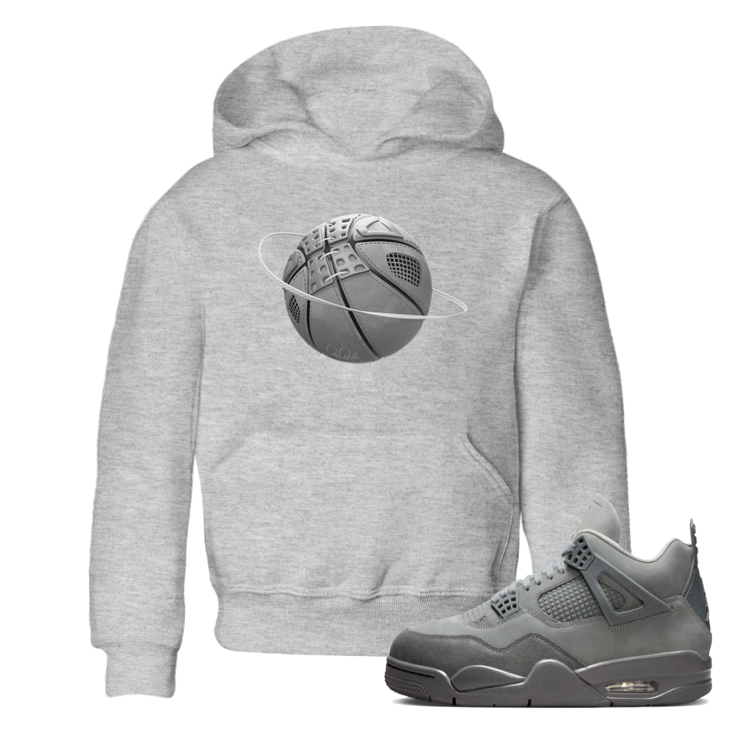 Basketball Planet snkmatch Tees Kids - Air Jordan 4 Wet Cement