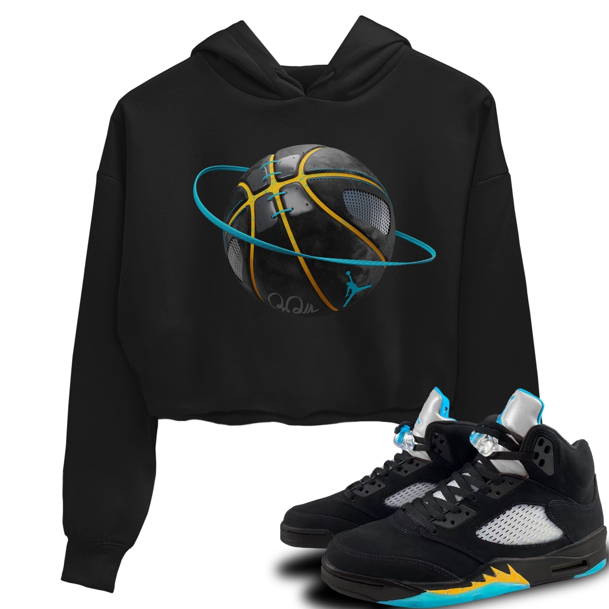 Basketball Planet Women's Tops - Air Jordan 5 Aqua
