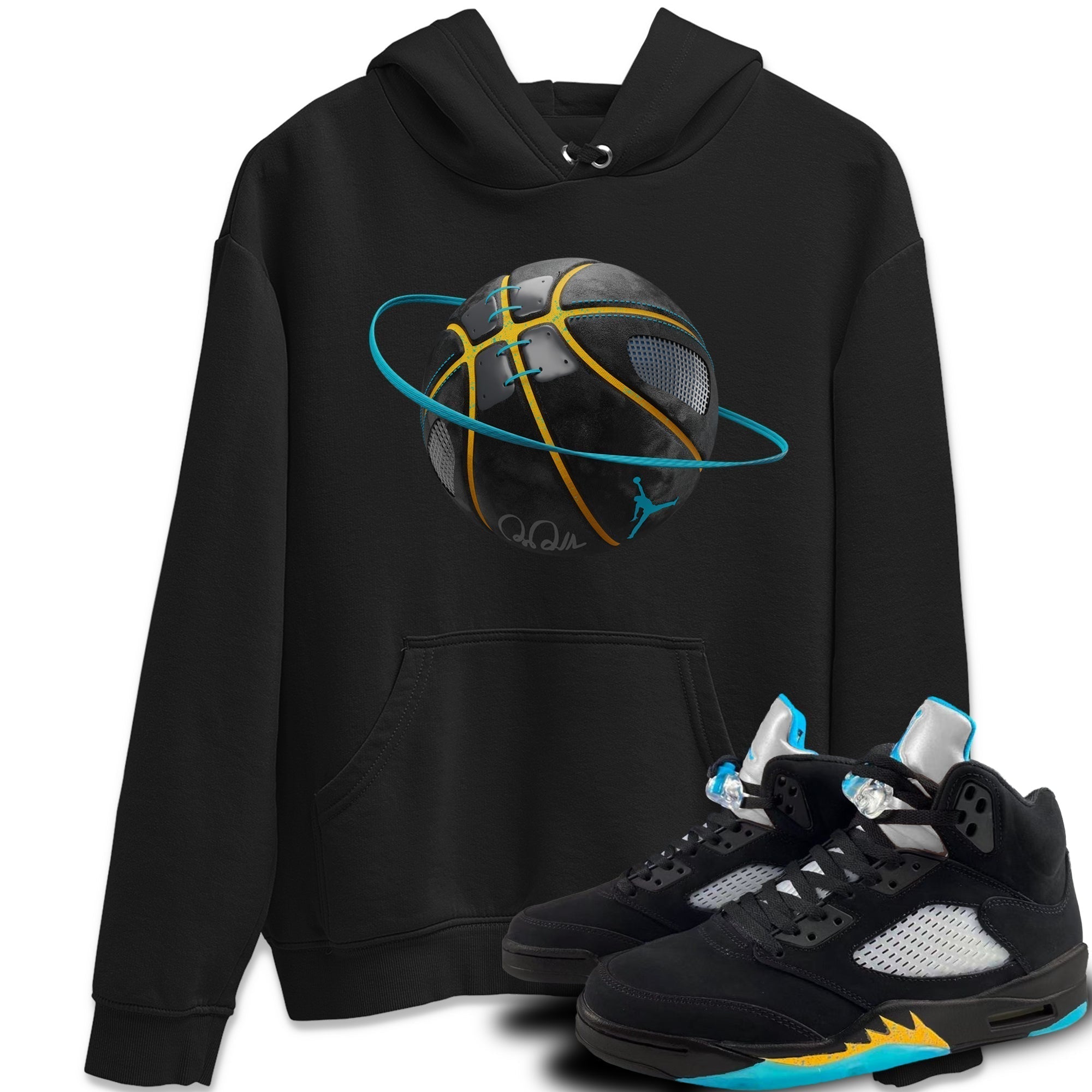 Basketball Planet Unisex Tops - Air Jordan 5 Aqua