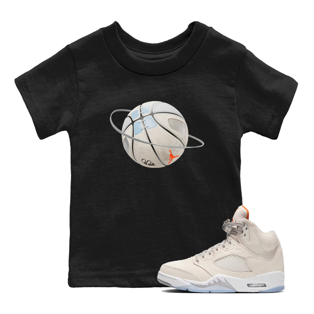 Basketball Planet Kids Tops - Air Jordan 5 Craft