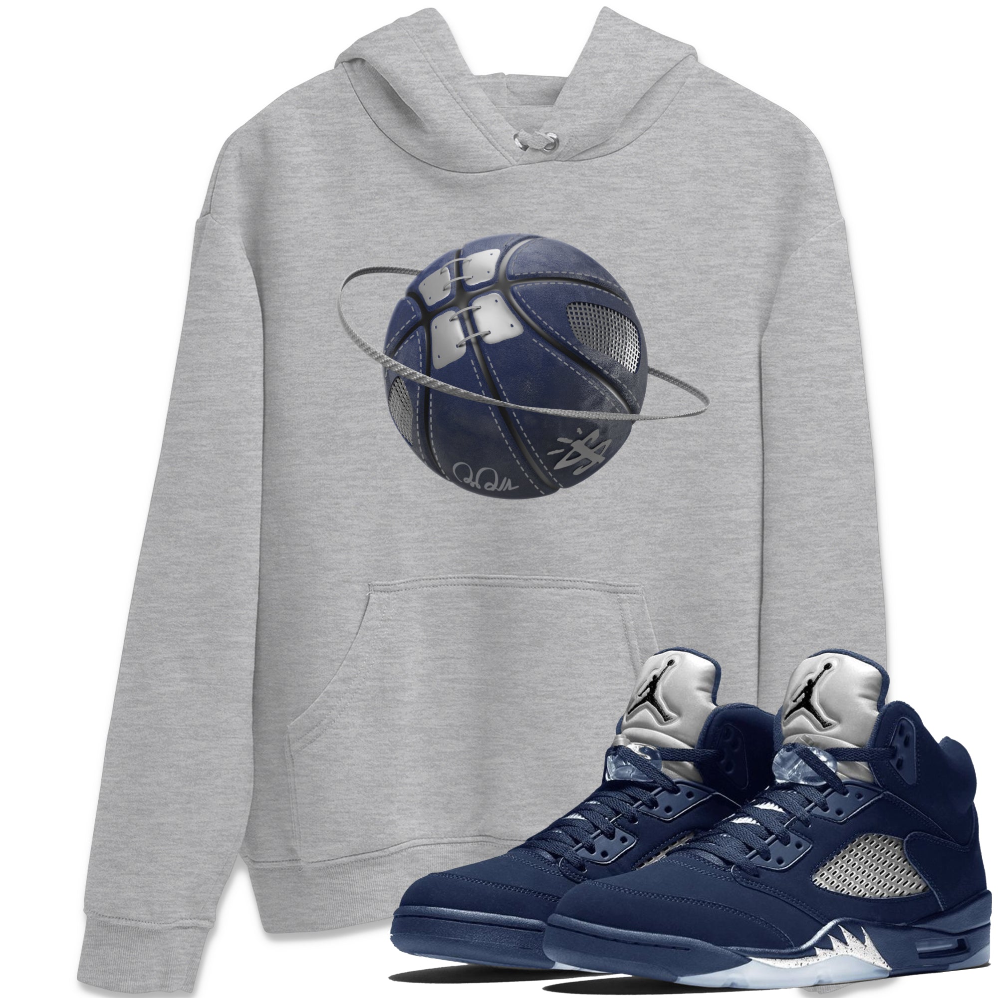 Basketball Planet Unisex Tops - Air Jordan 5 Georgetown