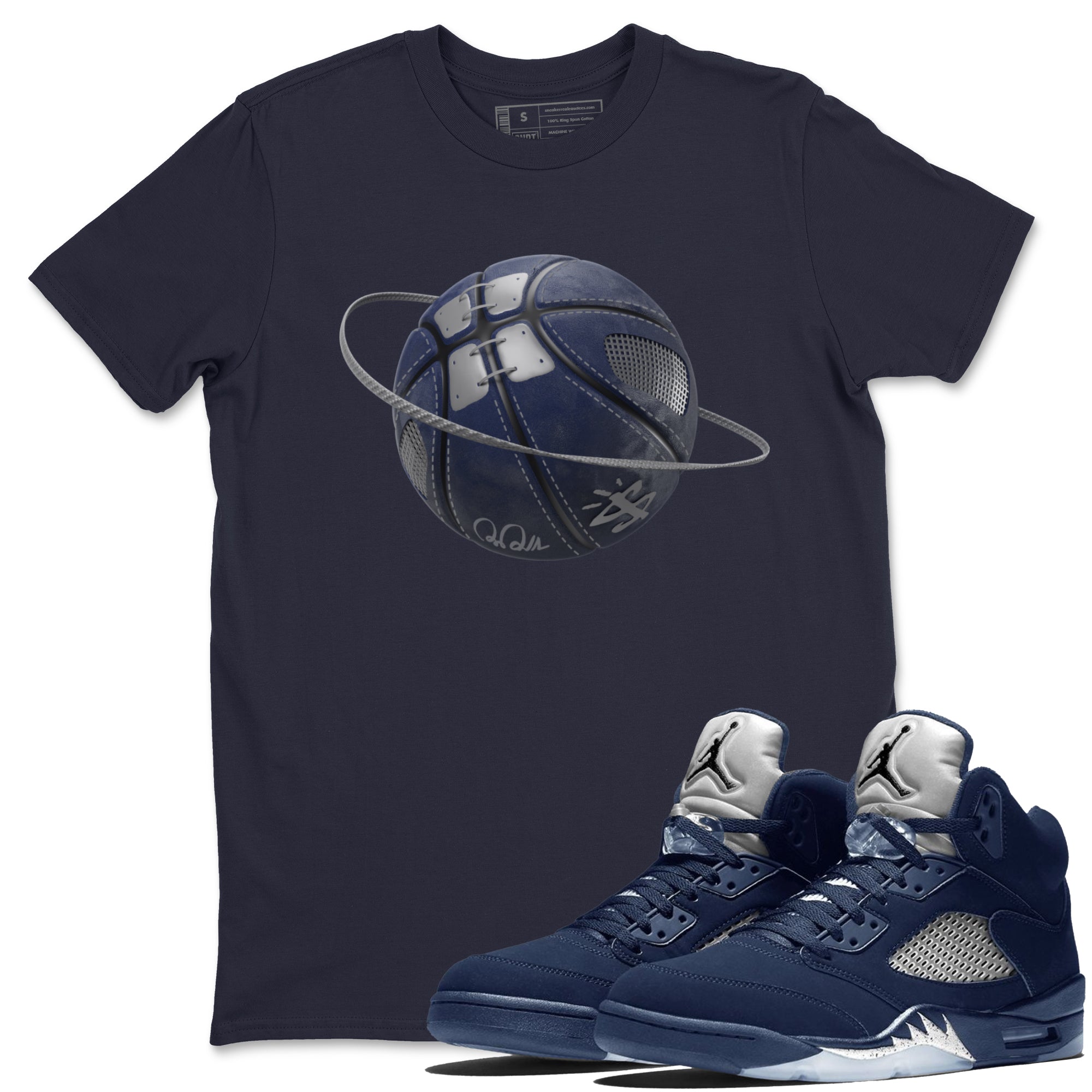 Basketball Planet Unisex Tops - Air Jordan 5 Georgetown