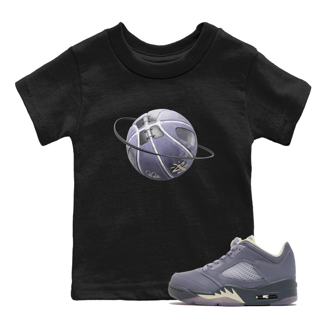 Basketball Planet Kids Tops - Air Jordan 5 Indigo Haze