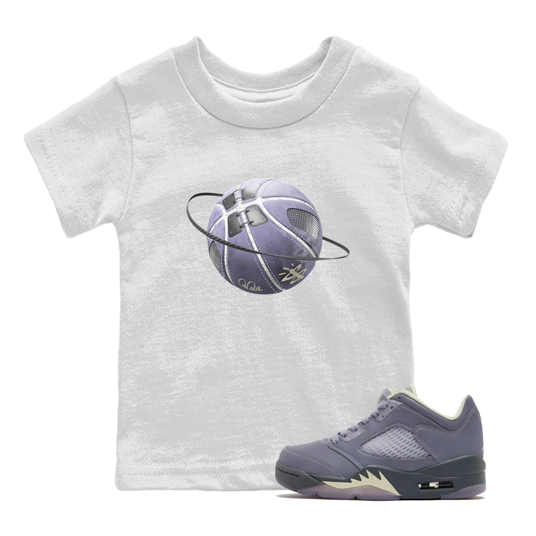 Basketball Planet Kids Tops - Air Jordan 5 Indigo Haze