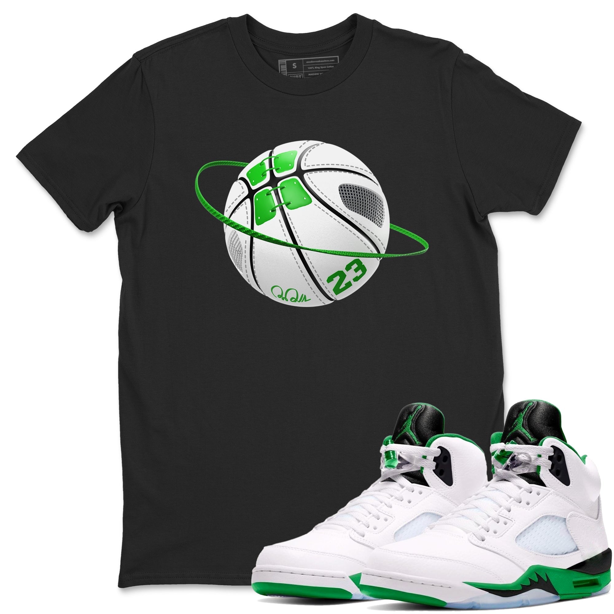 Basketball Planet snkmatch Tee - Air Jordan 5 Lucky Green