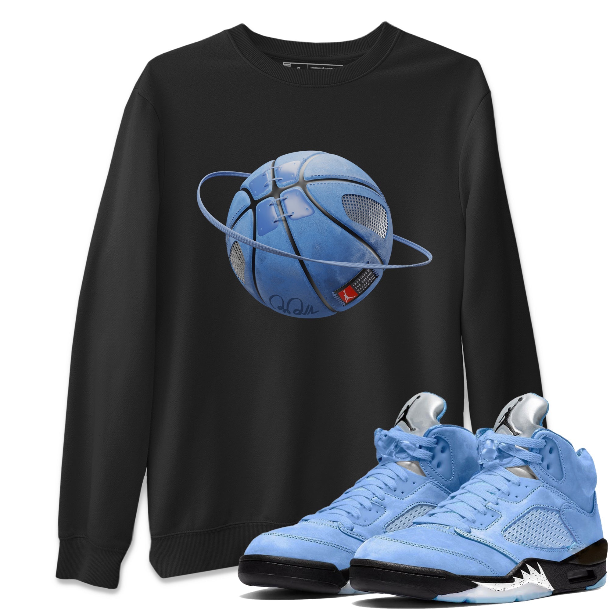 Basketball Planet Unisex Tops - Air Jordan 5 UNC