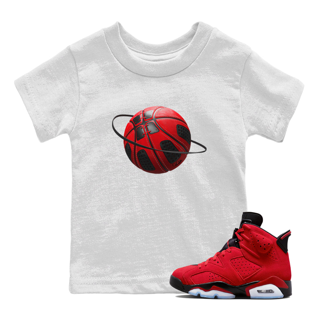Basketball Planet Kids Tops - Air Jordan 6 Toro Bravo