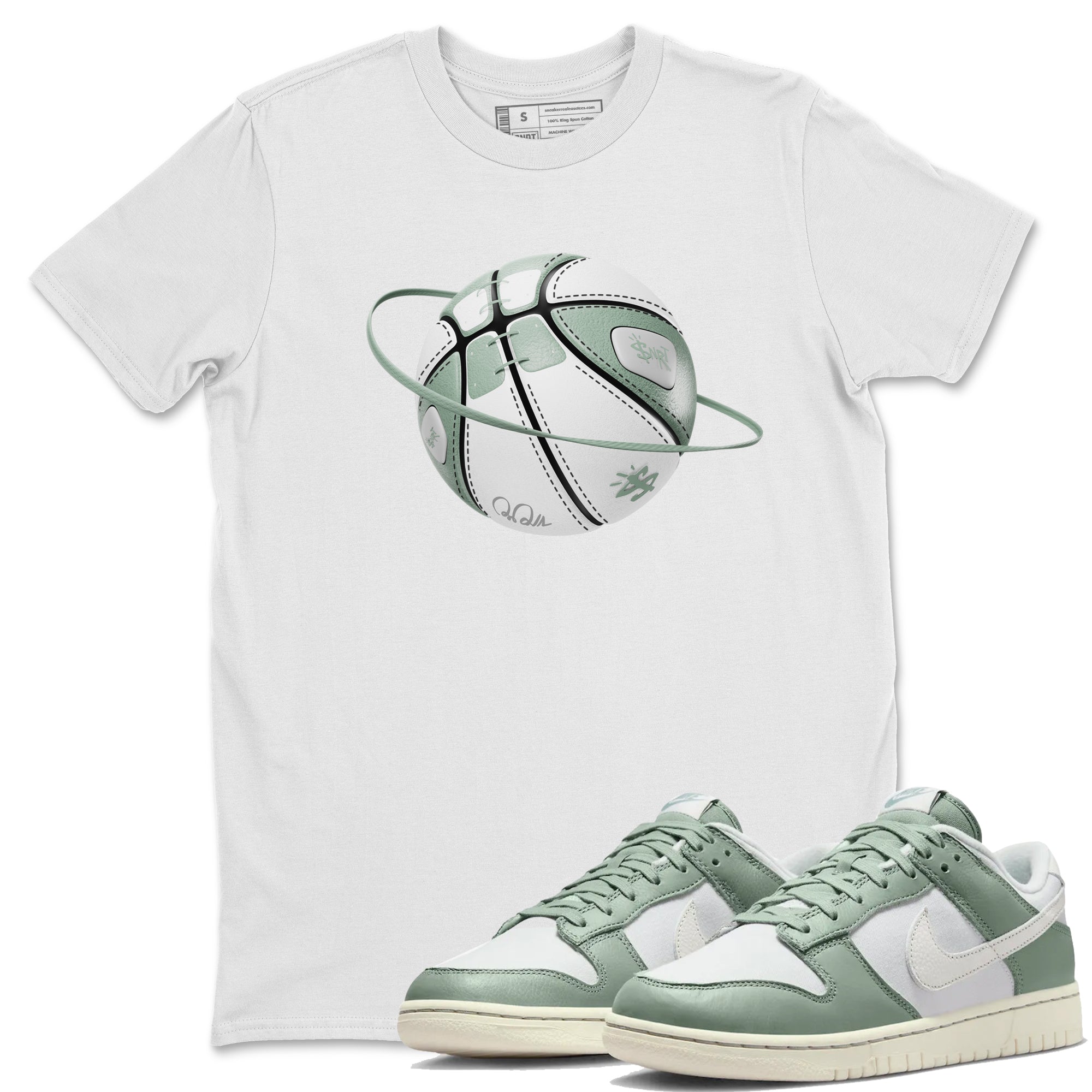 Basketball Planet Unisex Tops - Dunk Mica Green