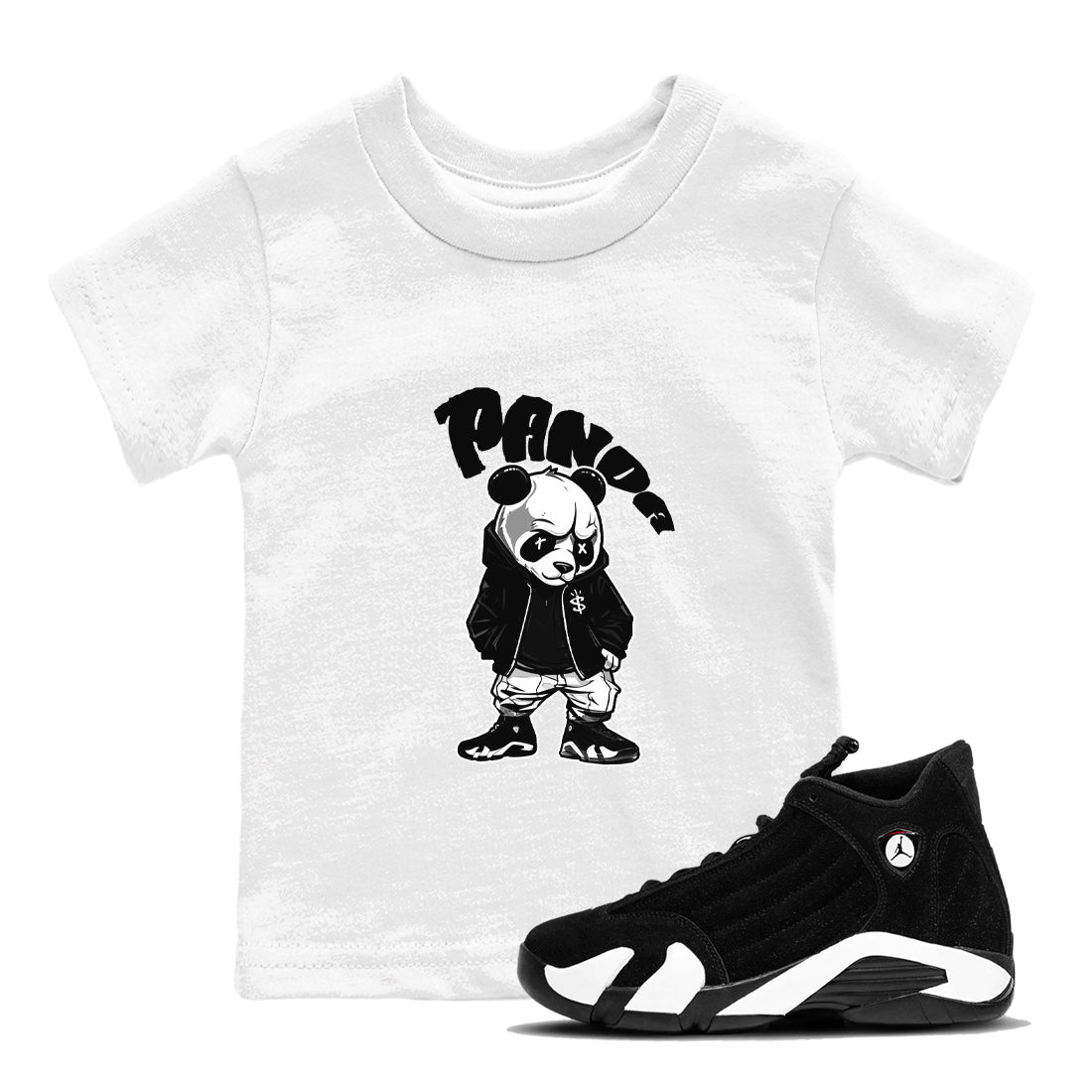 Bastard Panda snkmatch Tee Kids - Air Jordan 14 Panda