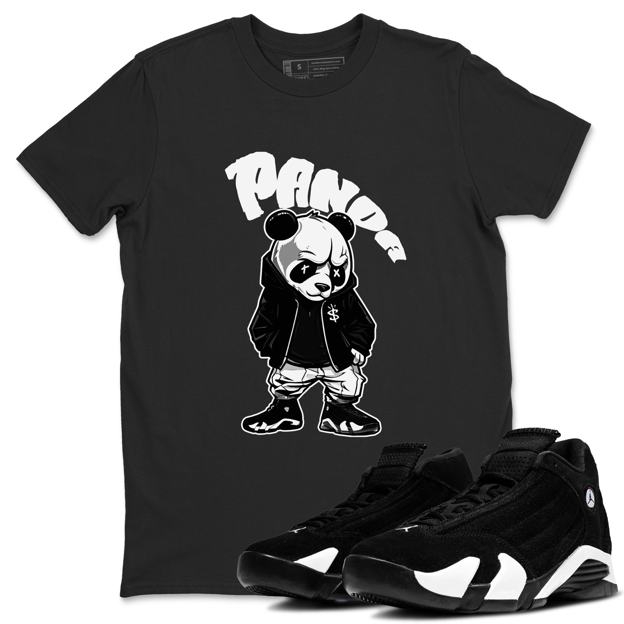 Bastard Panda snkmatch Tee - Air Jordan 14 Panda