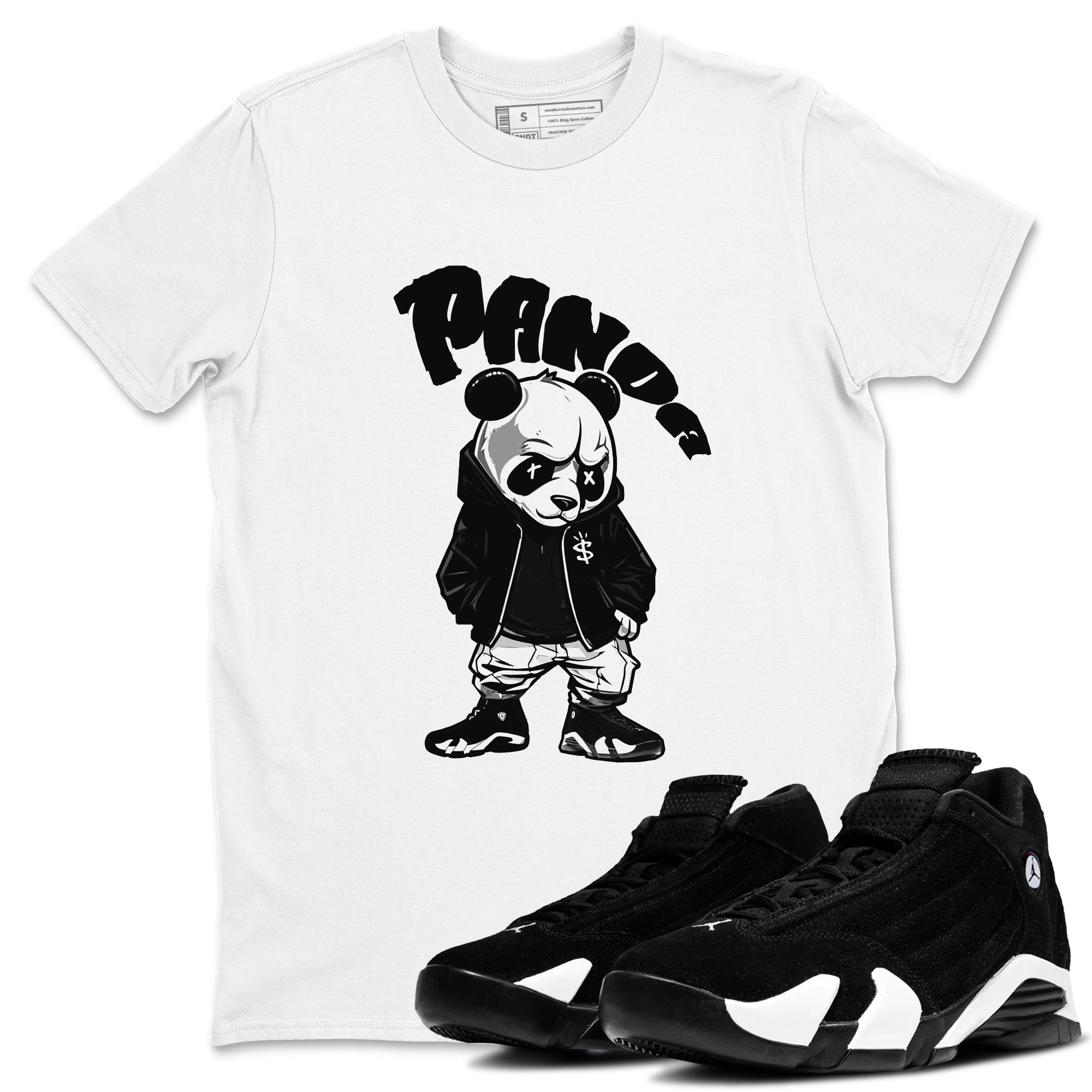 Bastard Panda snkmatch Tee - Air Jordan 14 Panda