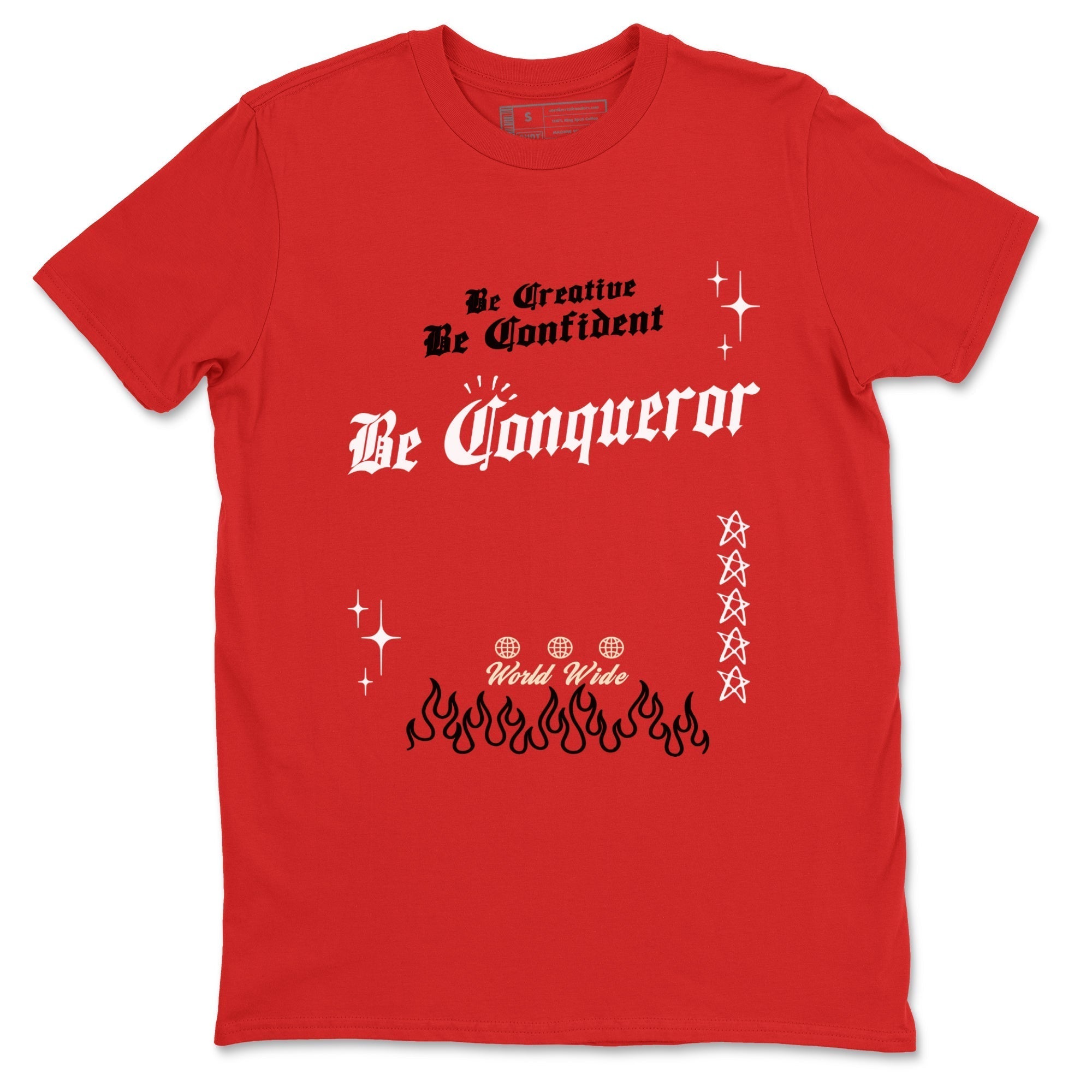 Be Conqueror snkmatch Tees - Air Jordan 1 Black Toe Reimagined