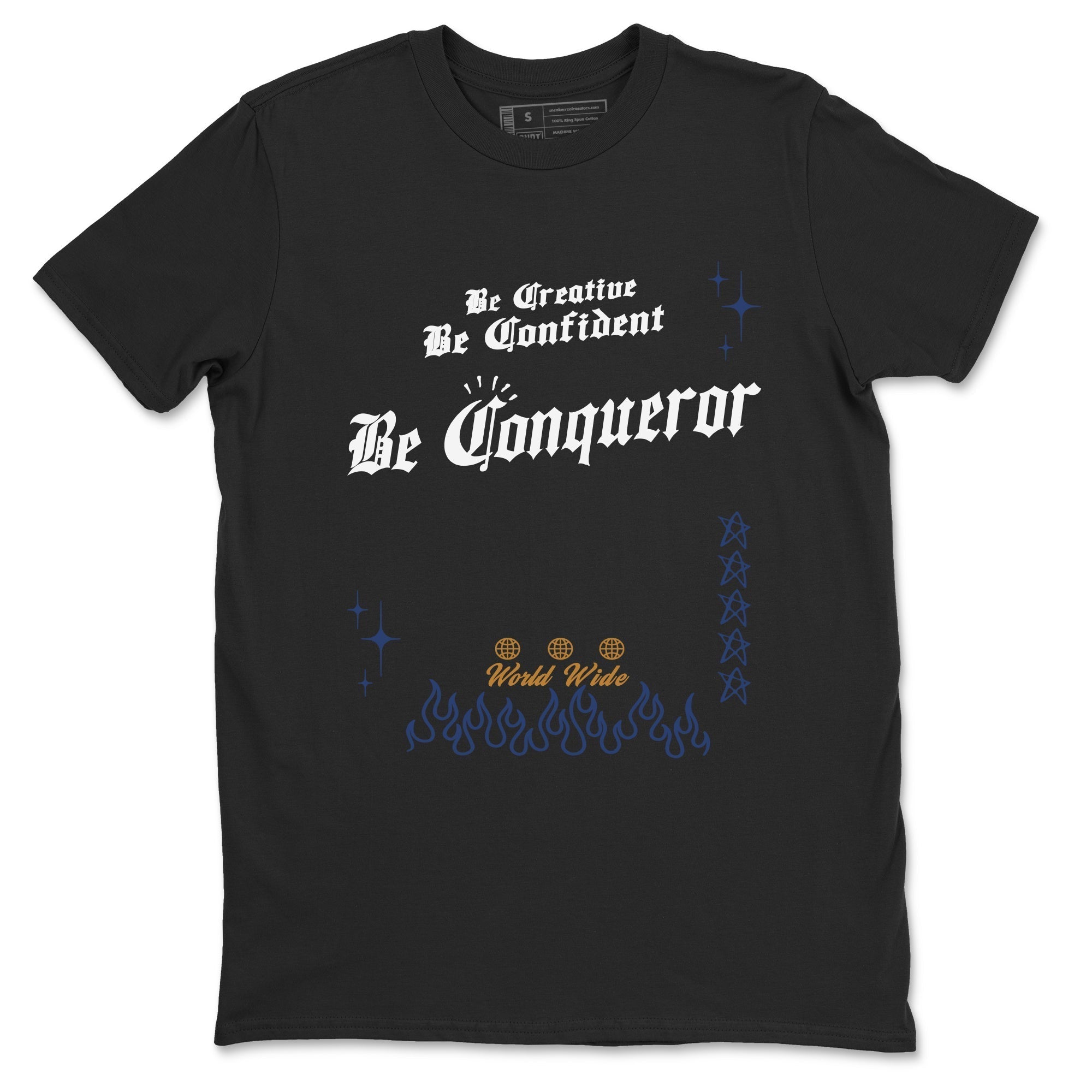 Be Conqueror snkmatch Tees - Air Jordan 13 Midnight Navy