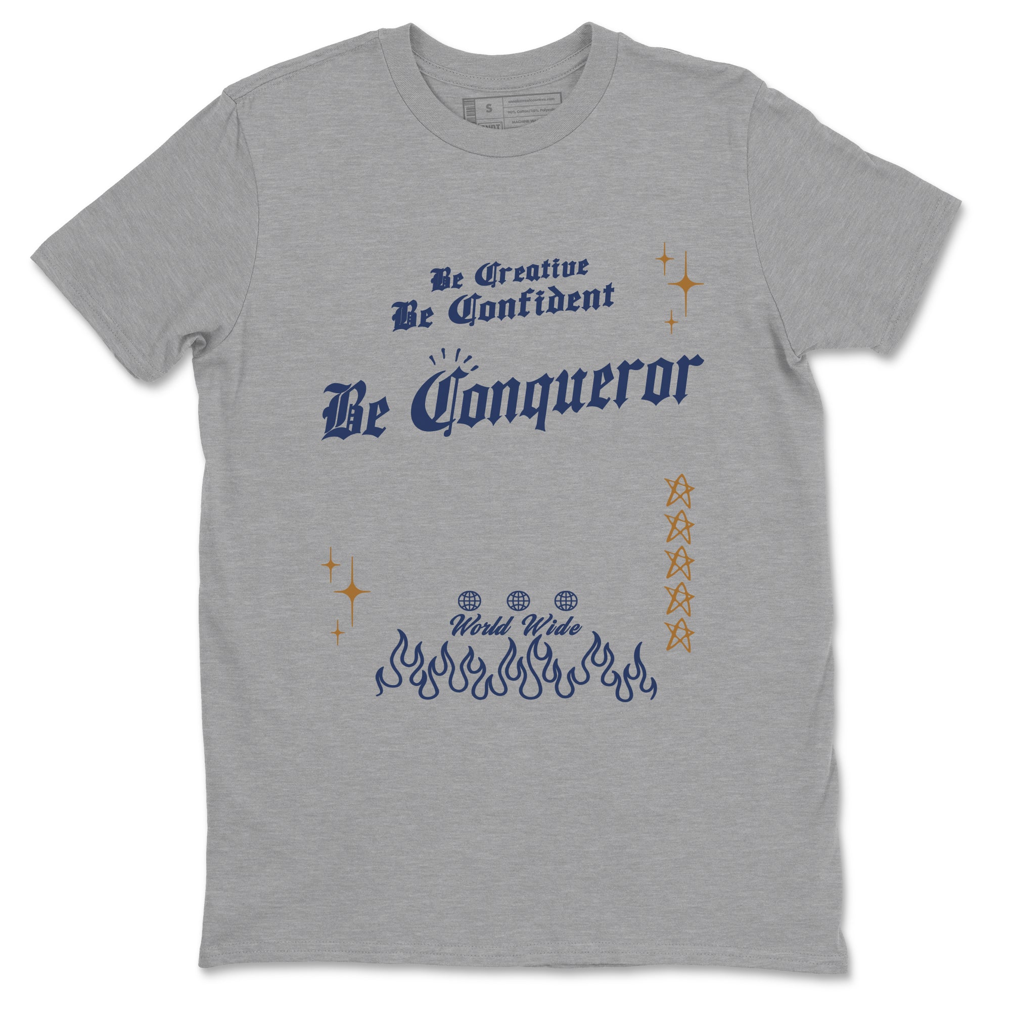 Be Conqueror snkmatch Tees - Air Jordan 13 Midnight Navy
