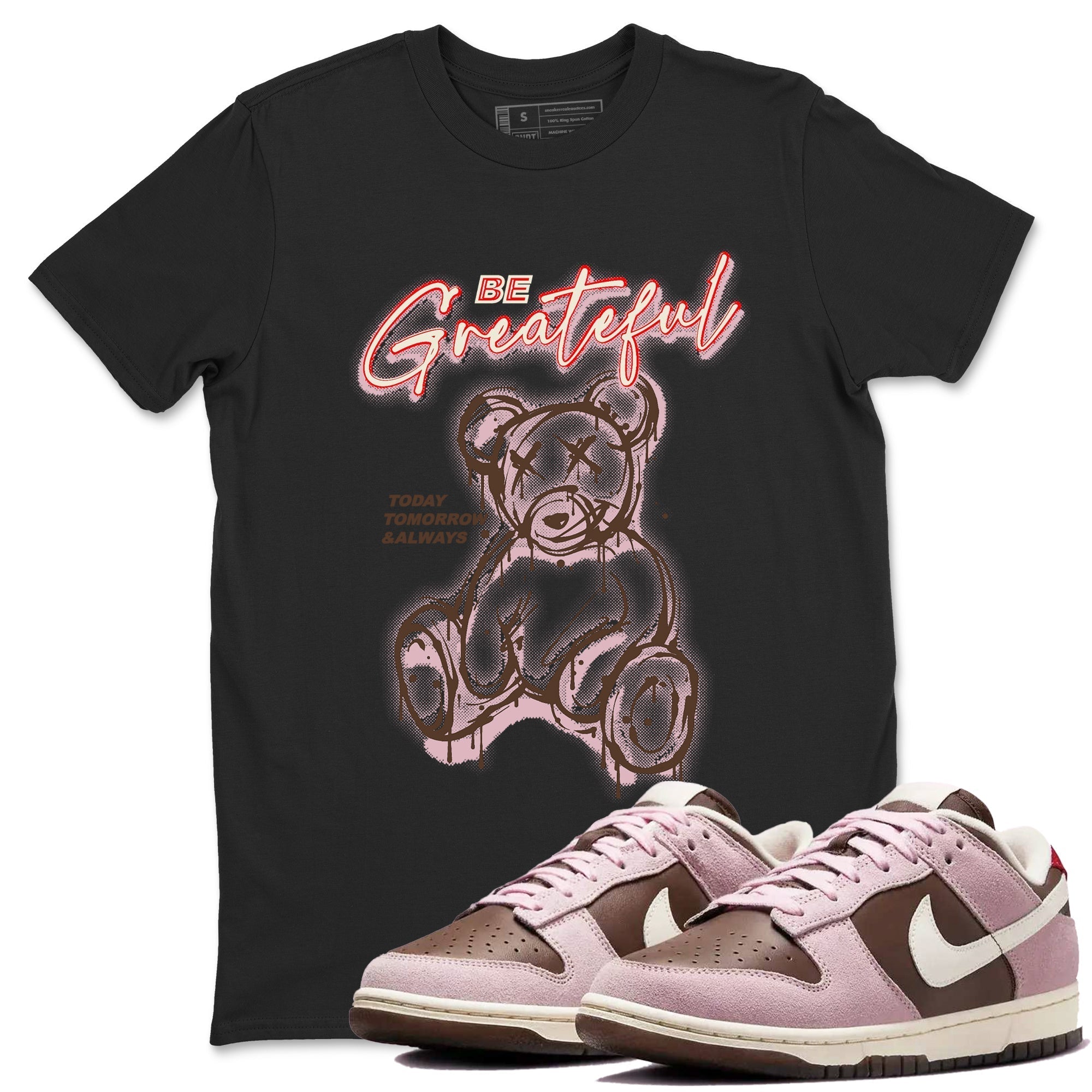 Be Grateful snkmatch Tees - Dunk Cacao Wow And Pink Foam