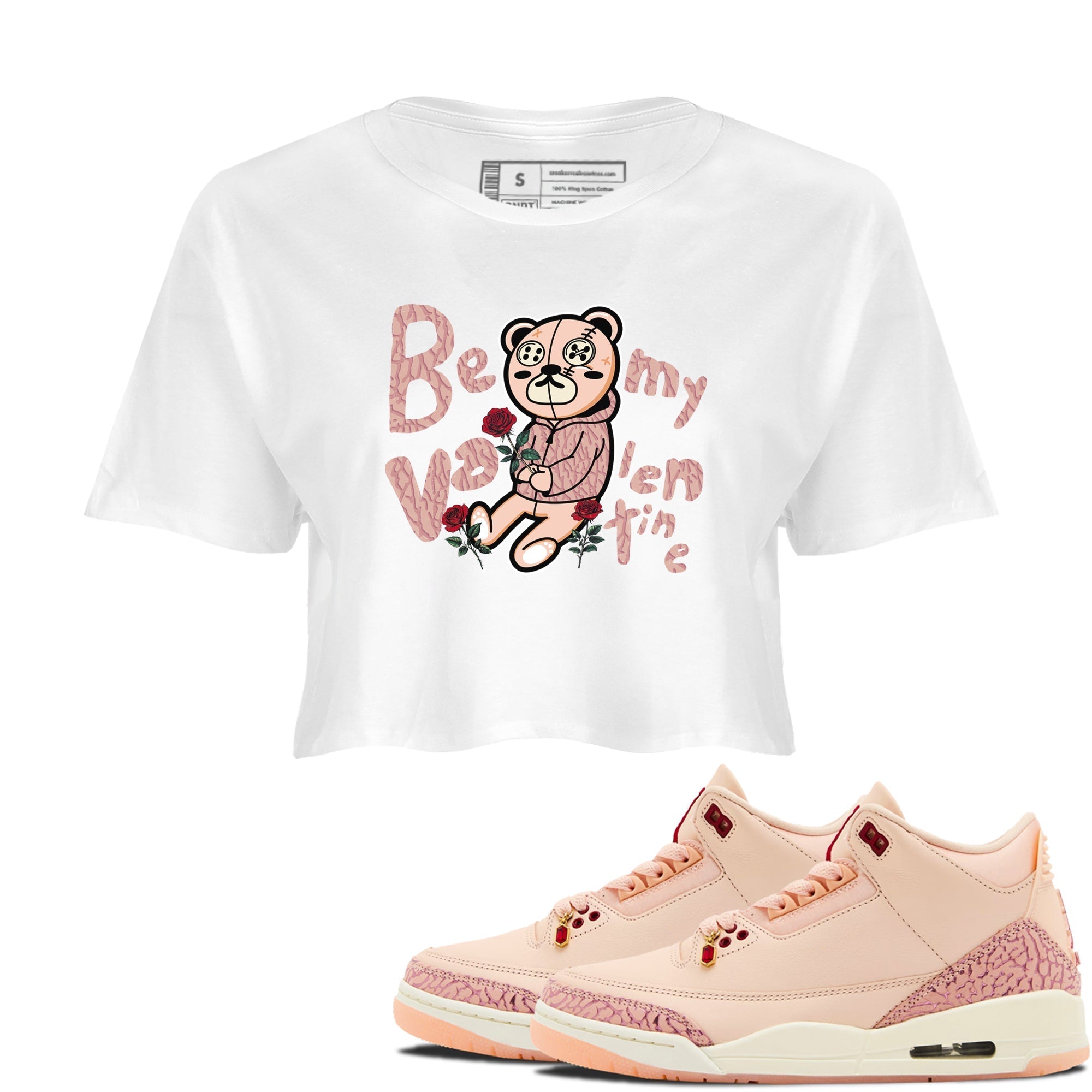 Be My Valentine snkmatch Women's Top - Air Jordan 3 Valentines Day