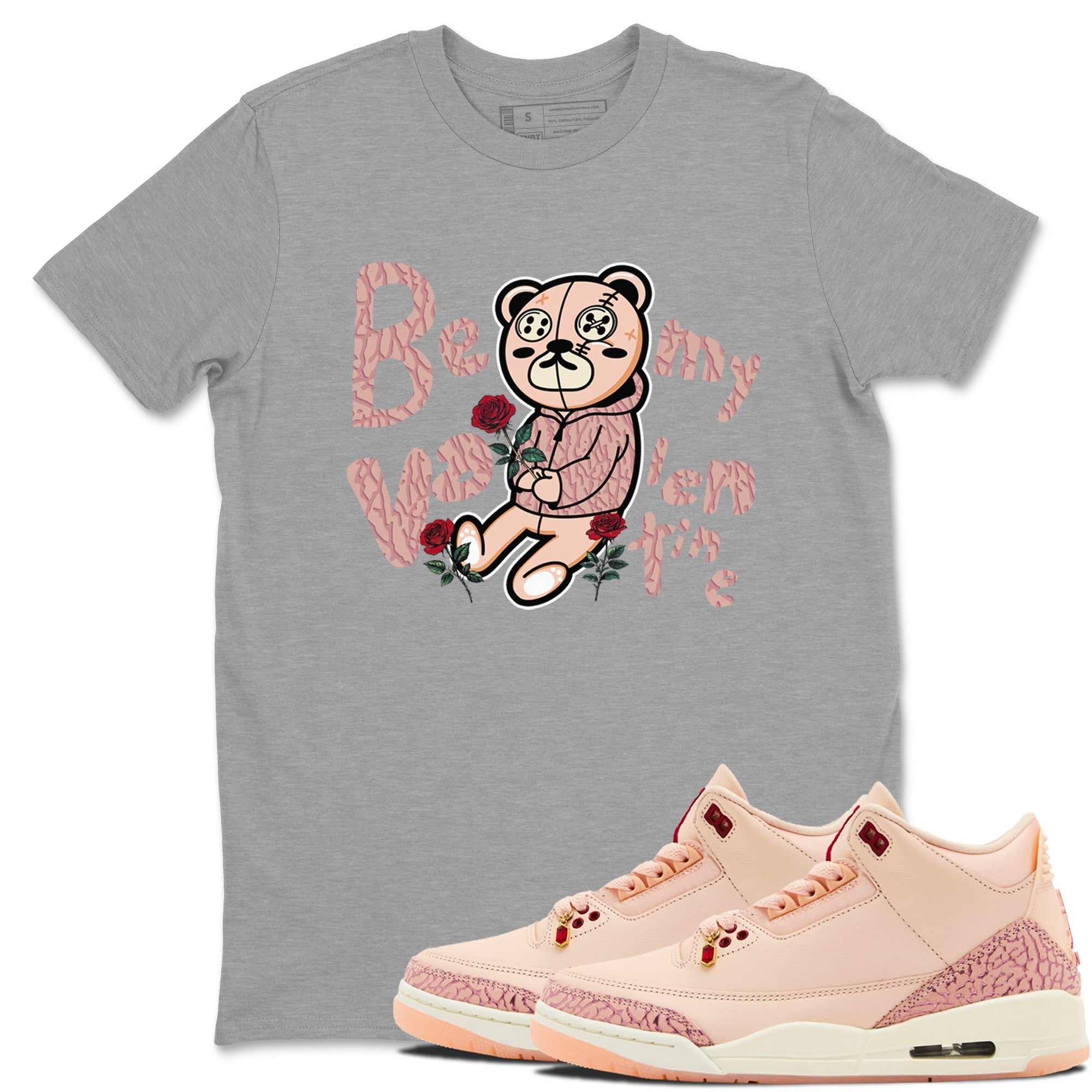 Be My Valentine snkmatch Tees - Air Jordan 3 Valentines Day