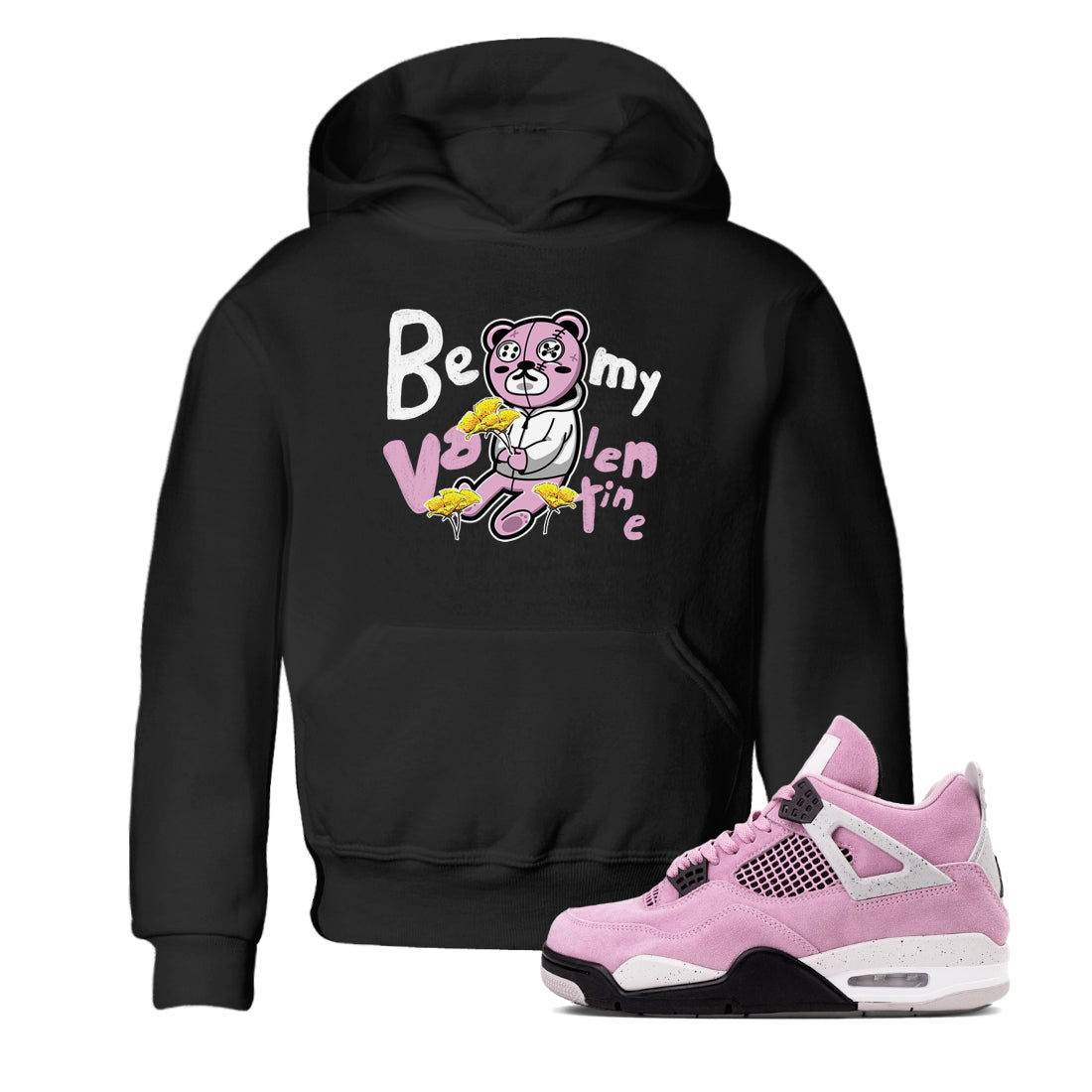 Be my Valentine snkmatch Tees Kids - Air Jordan 4 Orchid