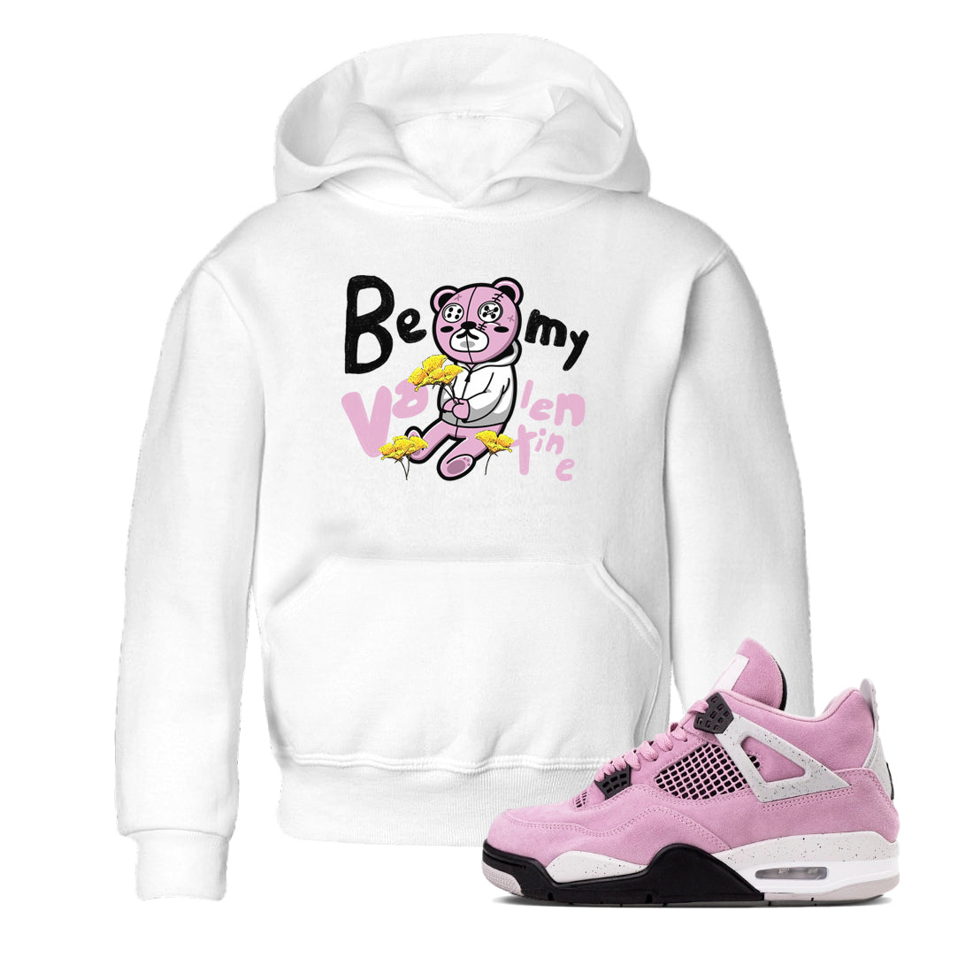 Be my Valentine snkmatch Tees Kids - Air Jordan 4 Orchid