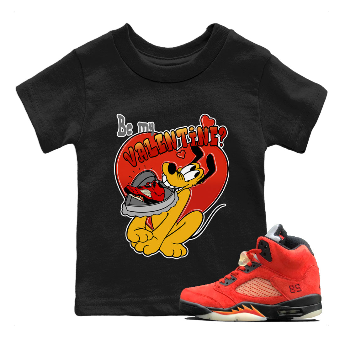Be My Valentine Kids Tops - Air Jordan 5 Mars For Her