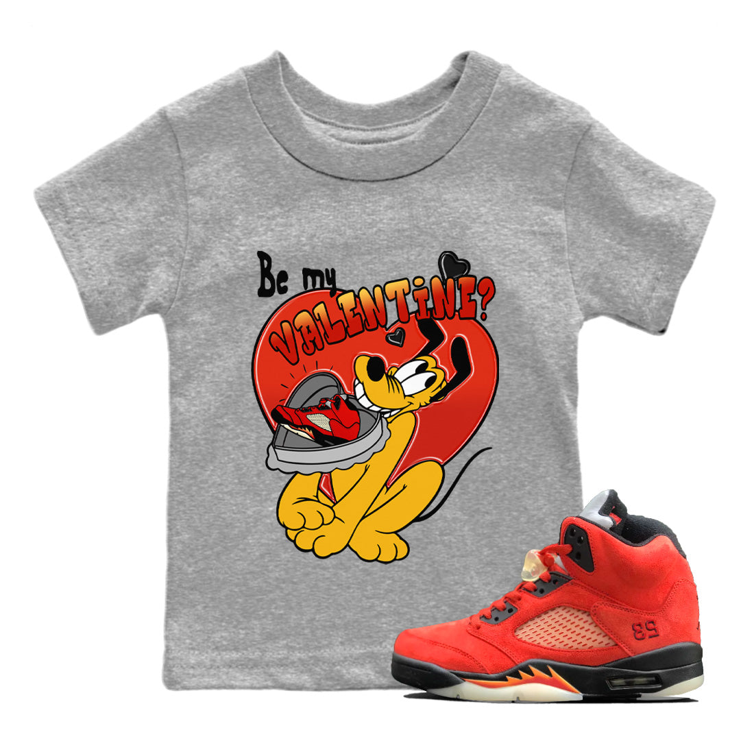 Be My Valentine Kids Tops - Air Jordan 5 Mars For Her