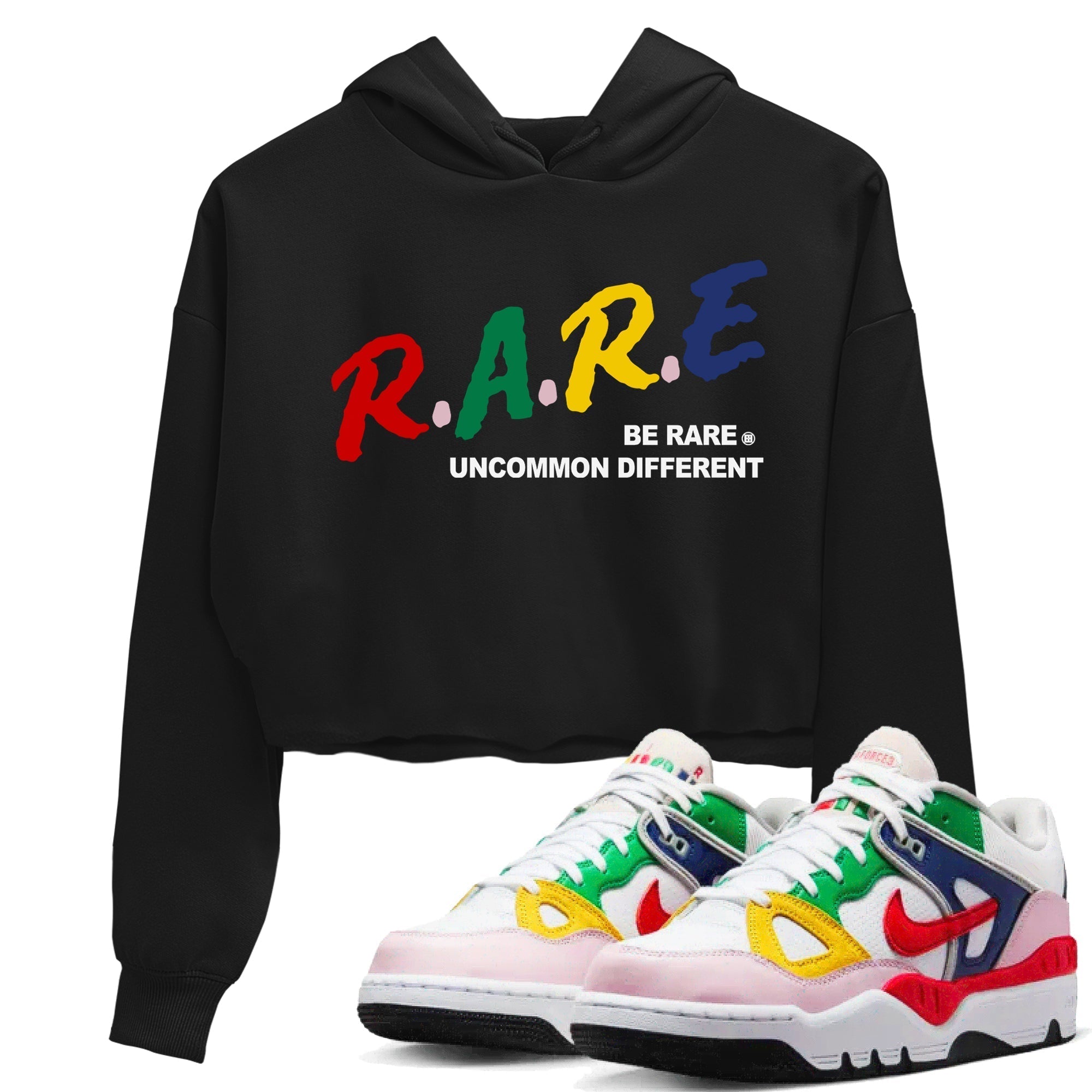 Be Rare Uncommon Different snkmatch Women's Top - Air Force 3 Blue Void and Tour Yellow