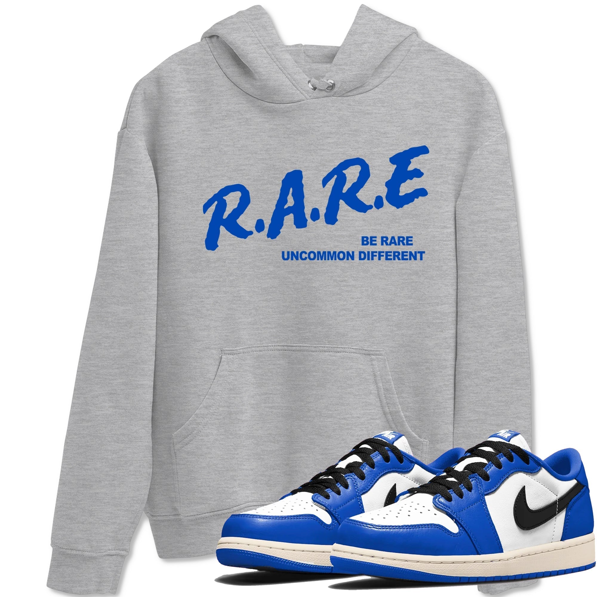Be Rare Uncommon Different snkmatch Tees - Air Jordan 1 Game Royal