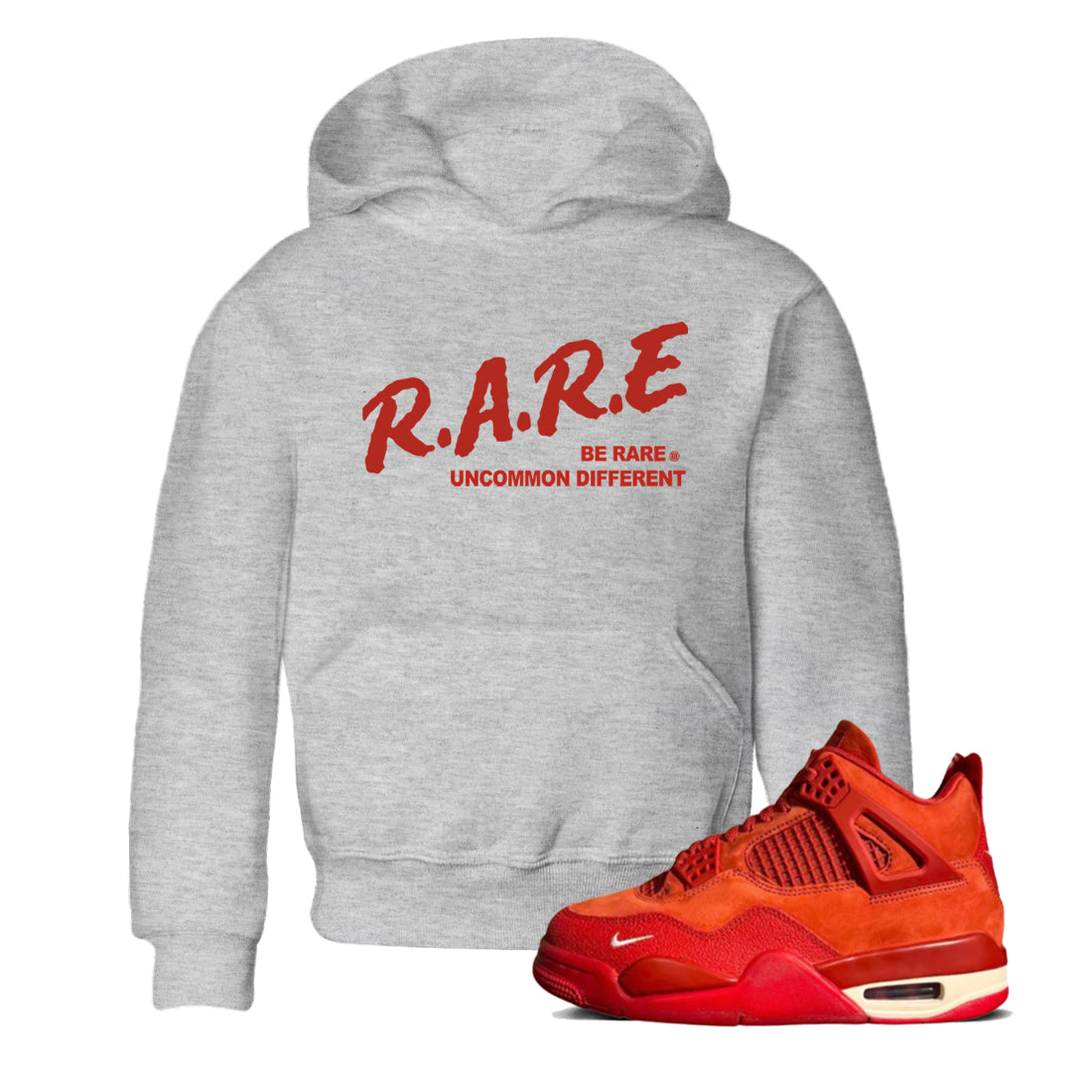 Be Rare Uncommon Different snkmatch Tees Kids - Air Jordan 4 Brick By Brick