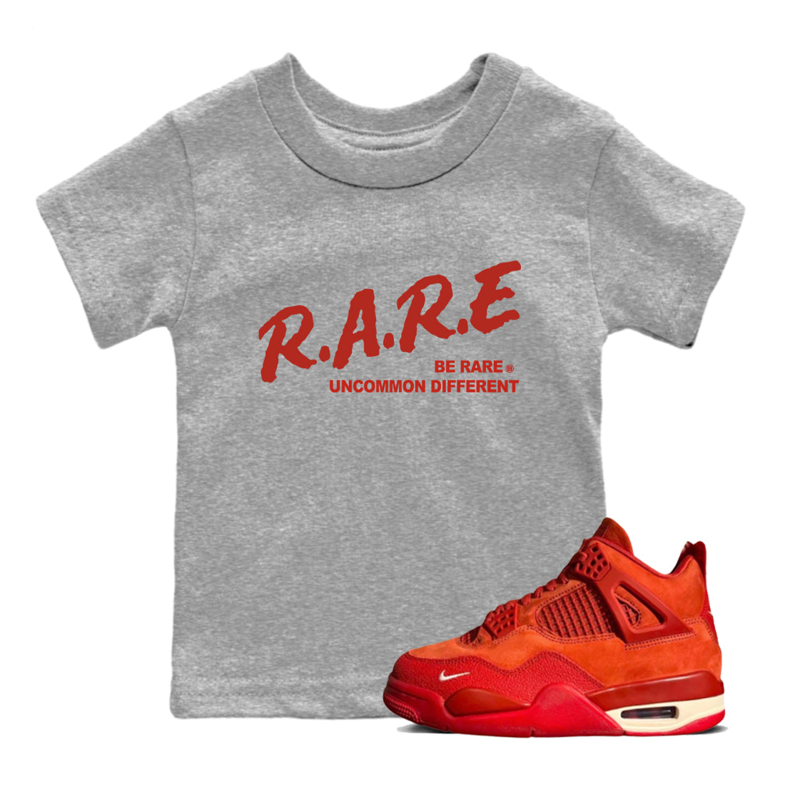 Be Rare Uncommon Different snkmatch Tees Kids - Air Jordan 4 Brick By Brick