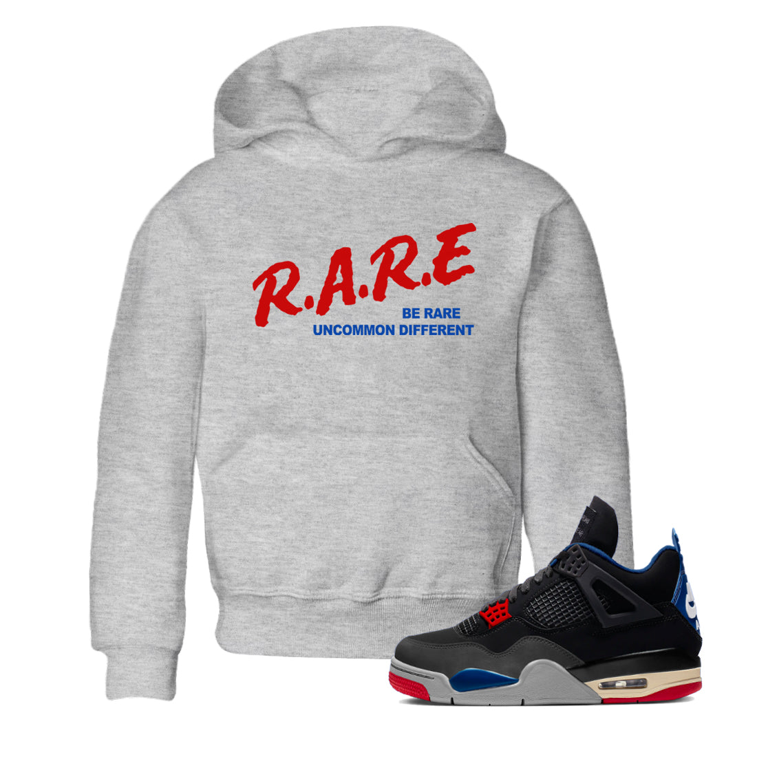 Be Rare Uncommon Different snkmatch Tees Kids - Air Jordan 4 Rare Air
