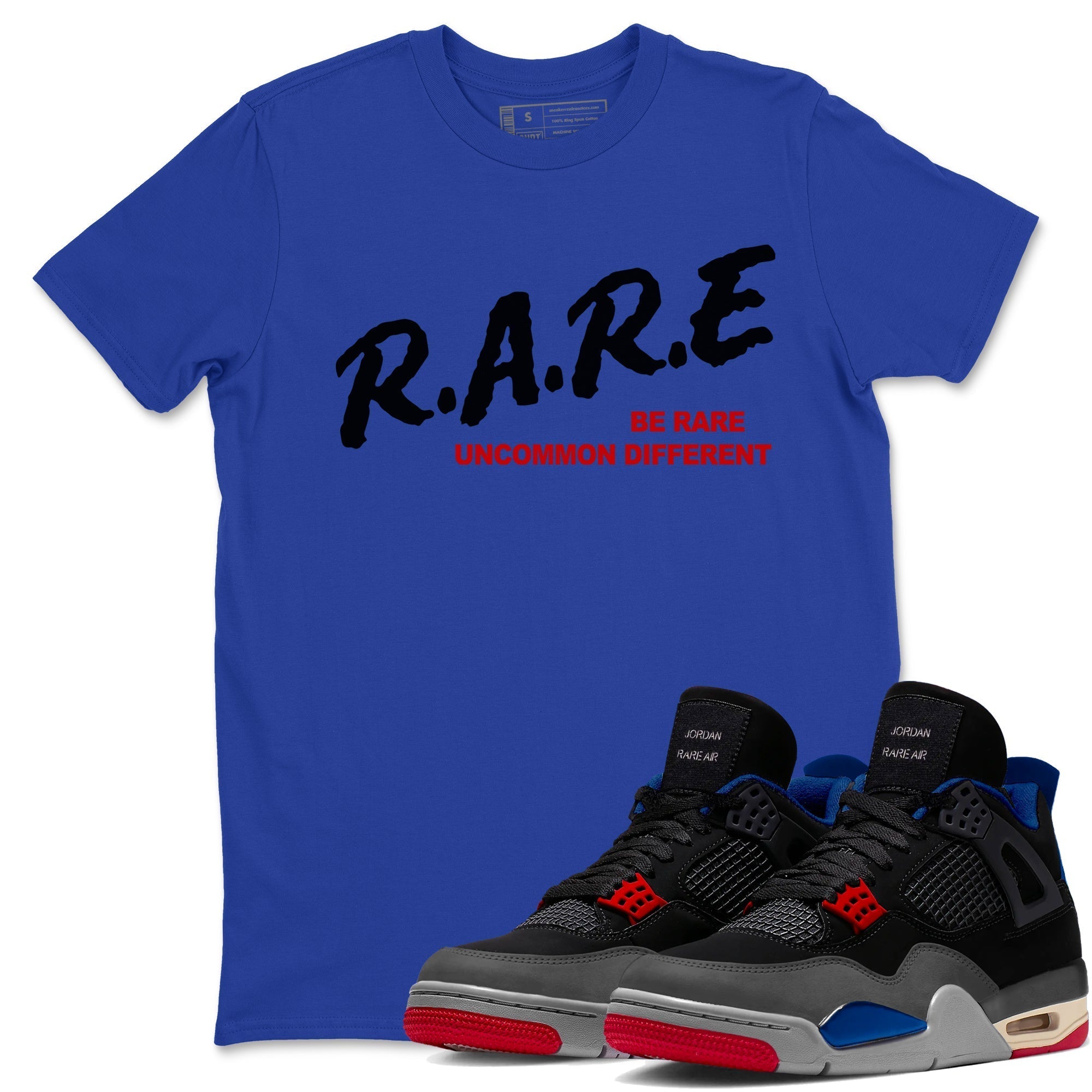 Be Rare Uncommon Different snkmatch Tees - Air Jordan 4 Rare Air