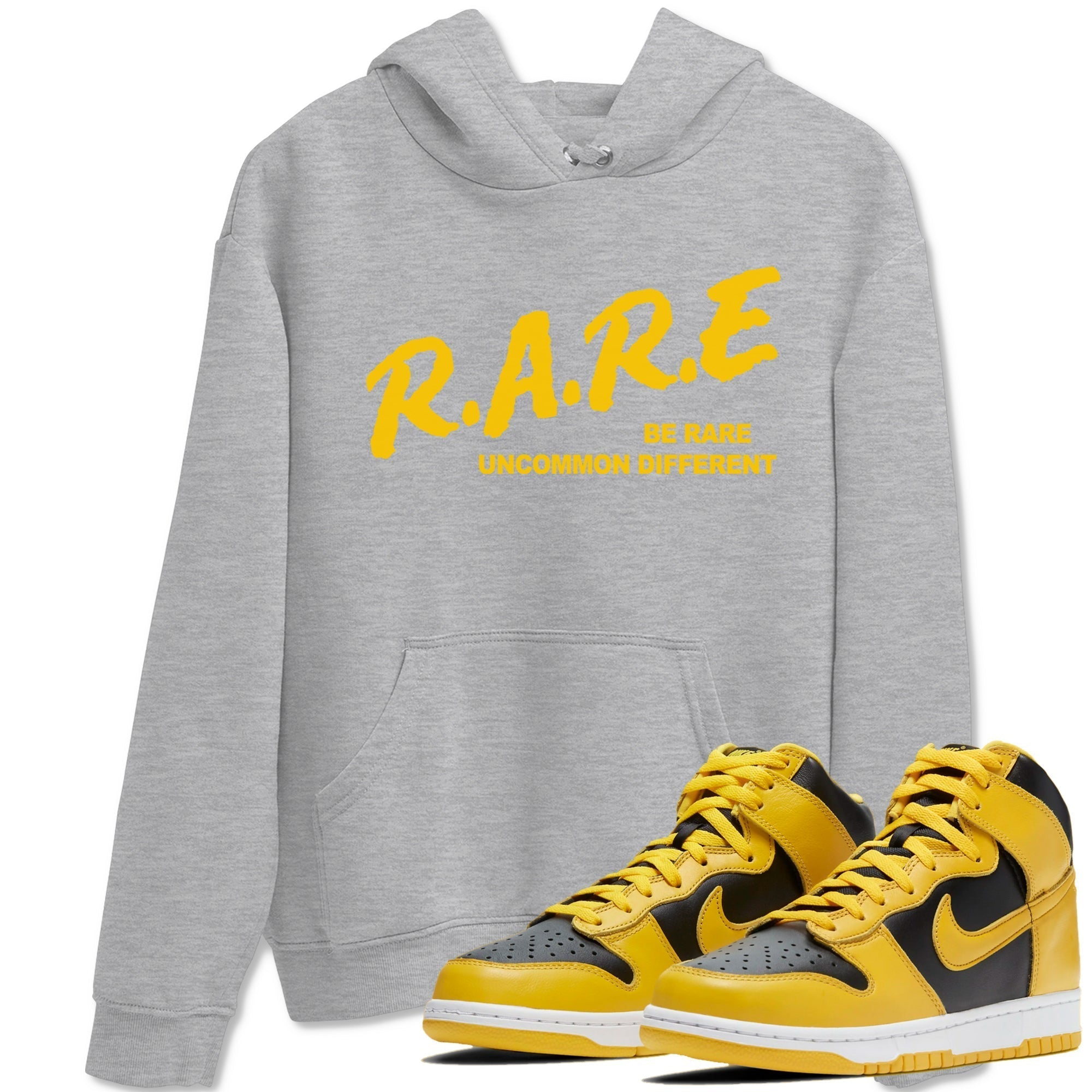 Be Rare Uncommon Different snkmatch Tees - Dunk High Pollen