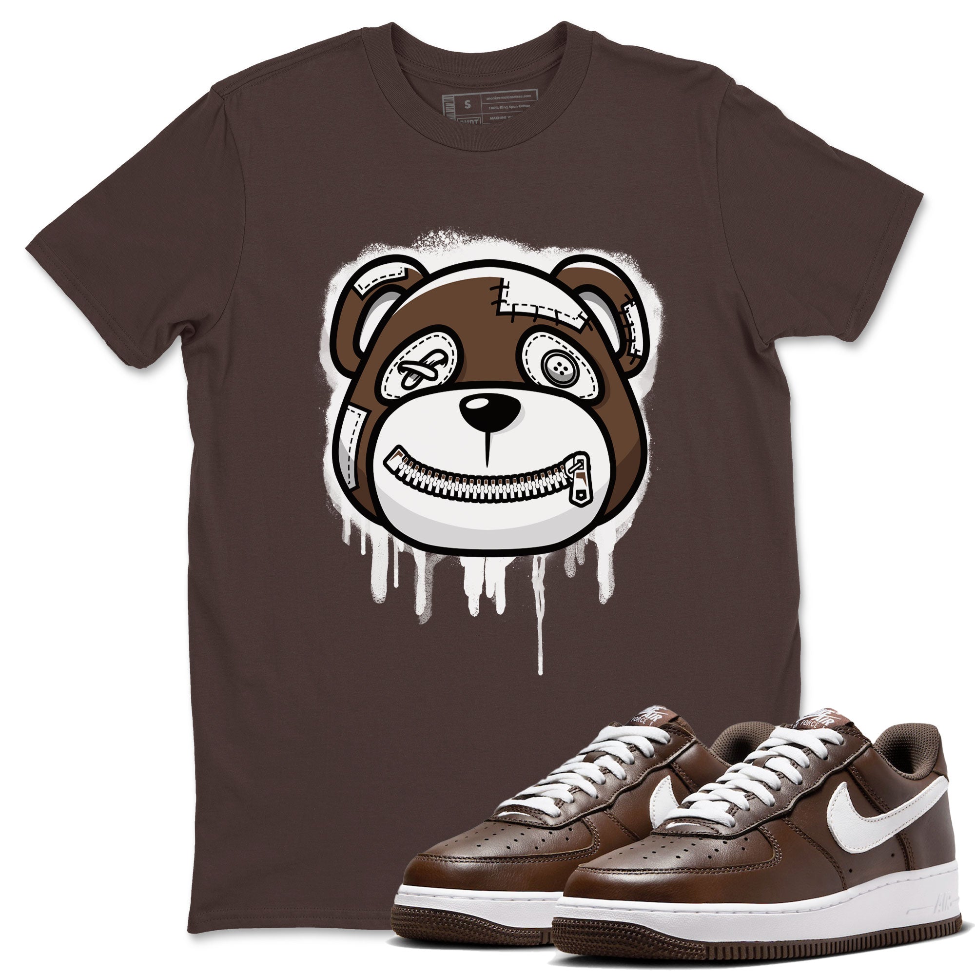 Bear Face snkmatch Tee - Air Force 1 Chocolate