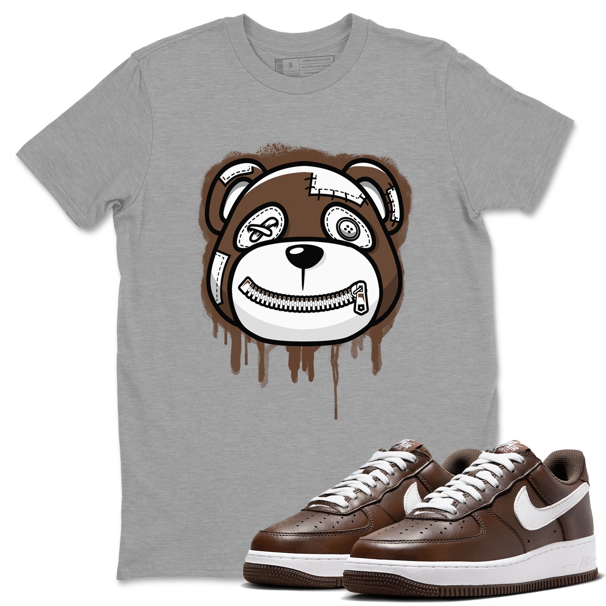 Bear Face snkmatch Tee - Air Force 1 Chocolate