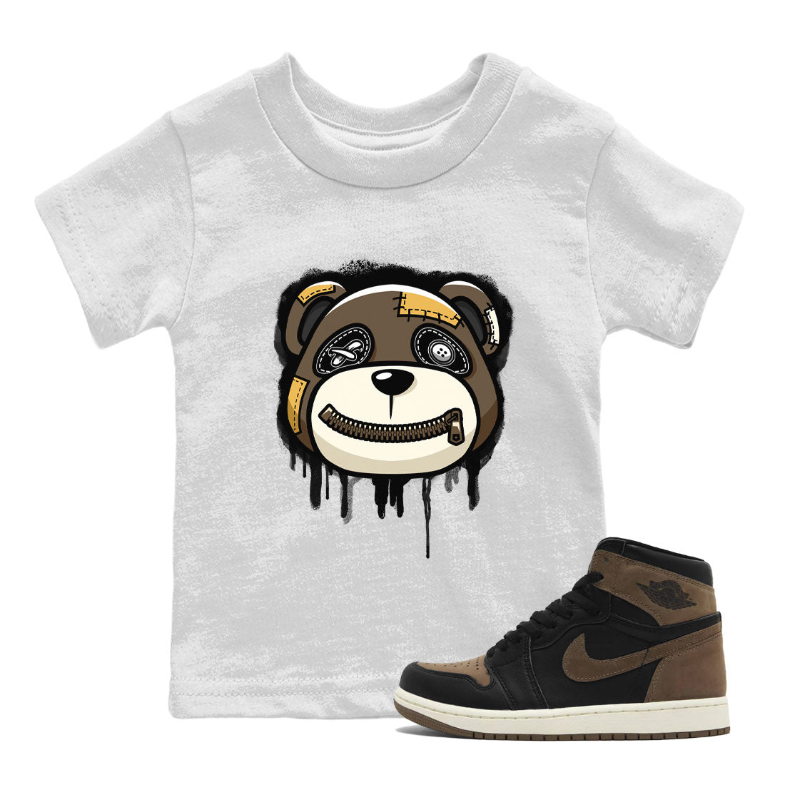 Bear Face SNRT Sneaker Tee Kids - Air Jordan 1 Palomino
