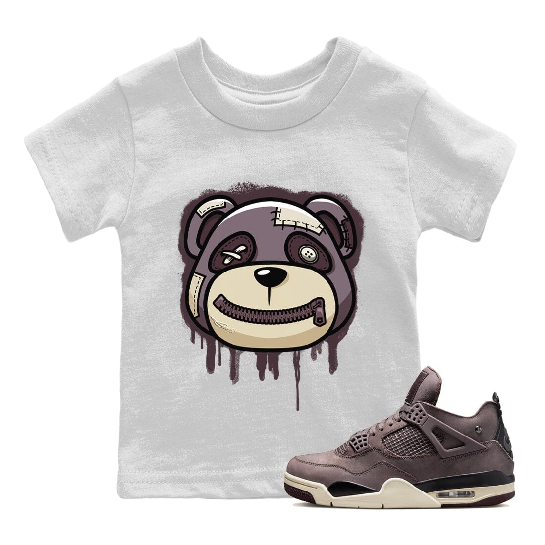 Bear Face Kids Tops - Air Jordan 4 A Ma Maniere