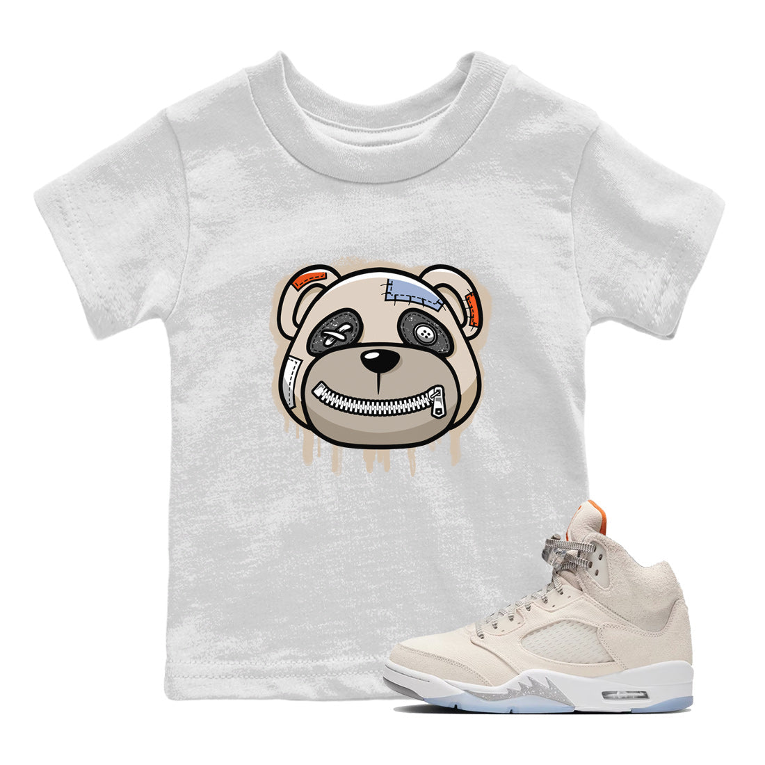Bear Face Kids Tops - Air Jordan 5 Craft