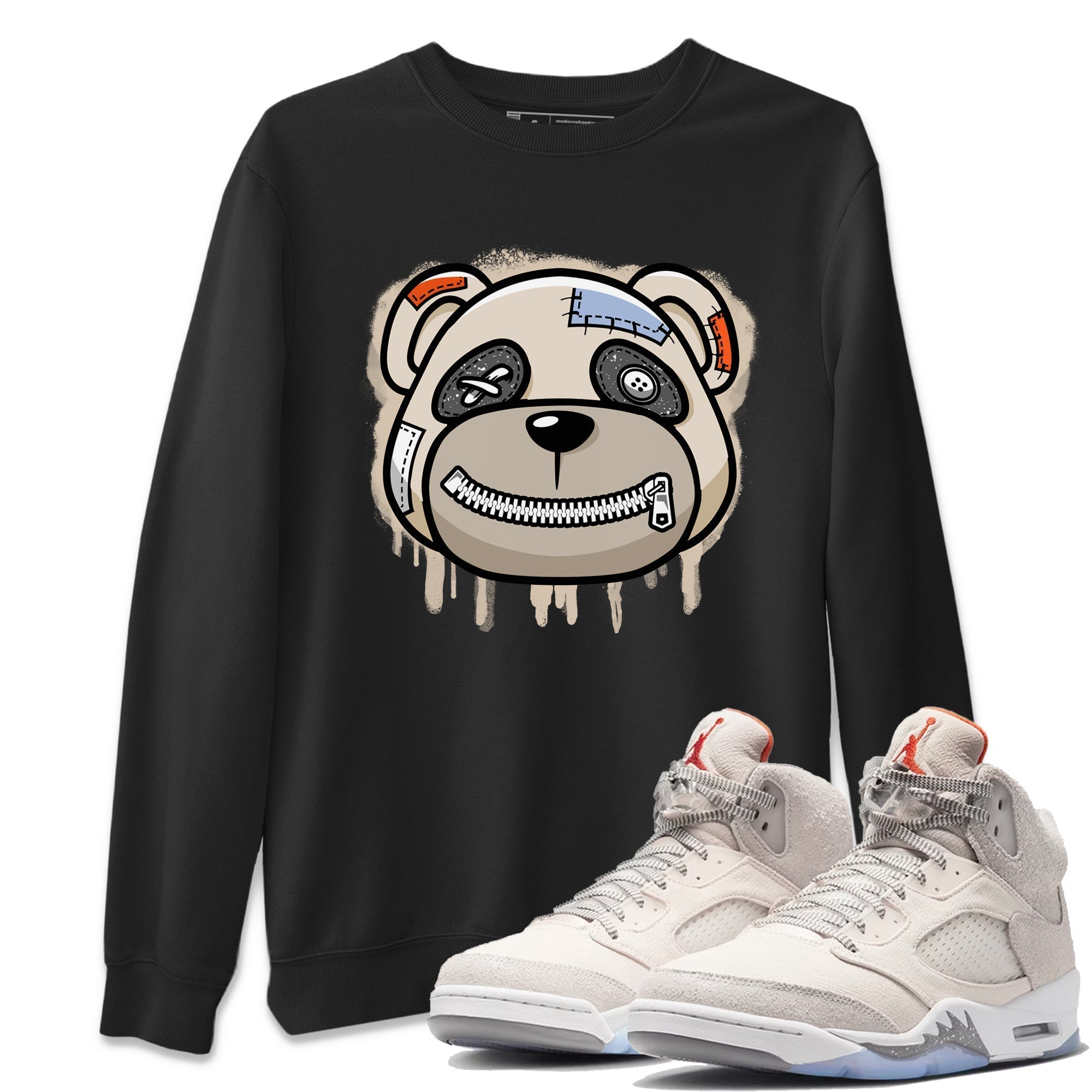 Bear Face Unisex Tops - Air Jordan 5 Craft