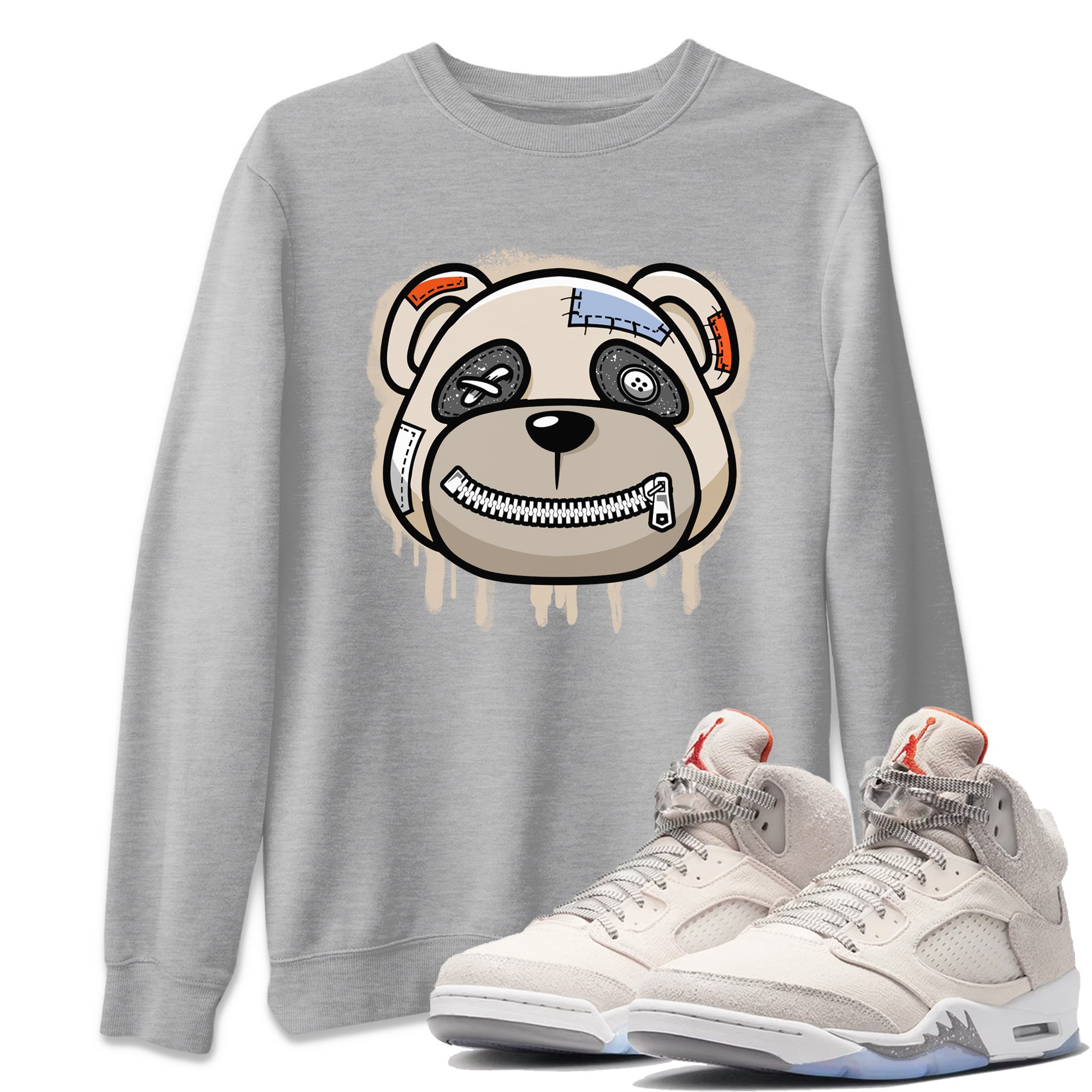 Bear Face Unisex Tops - Air Jordan 5 Craft