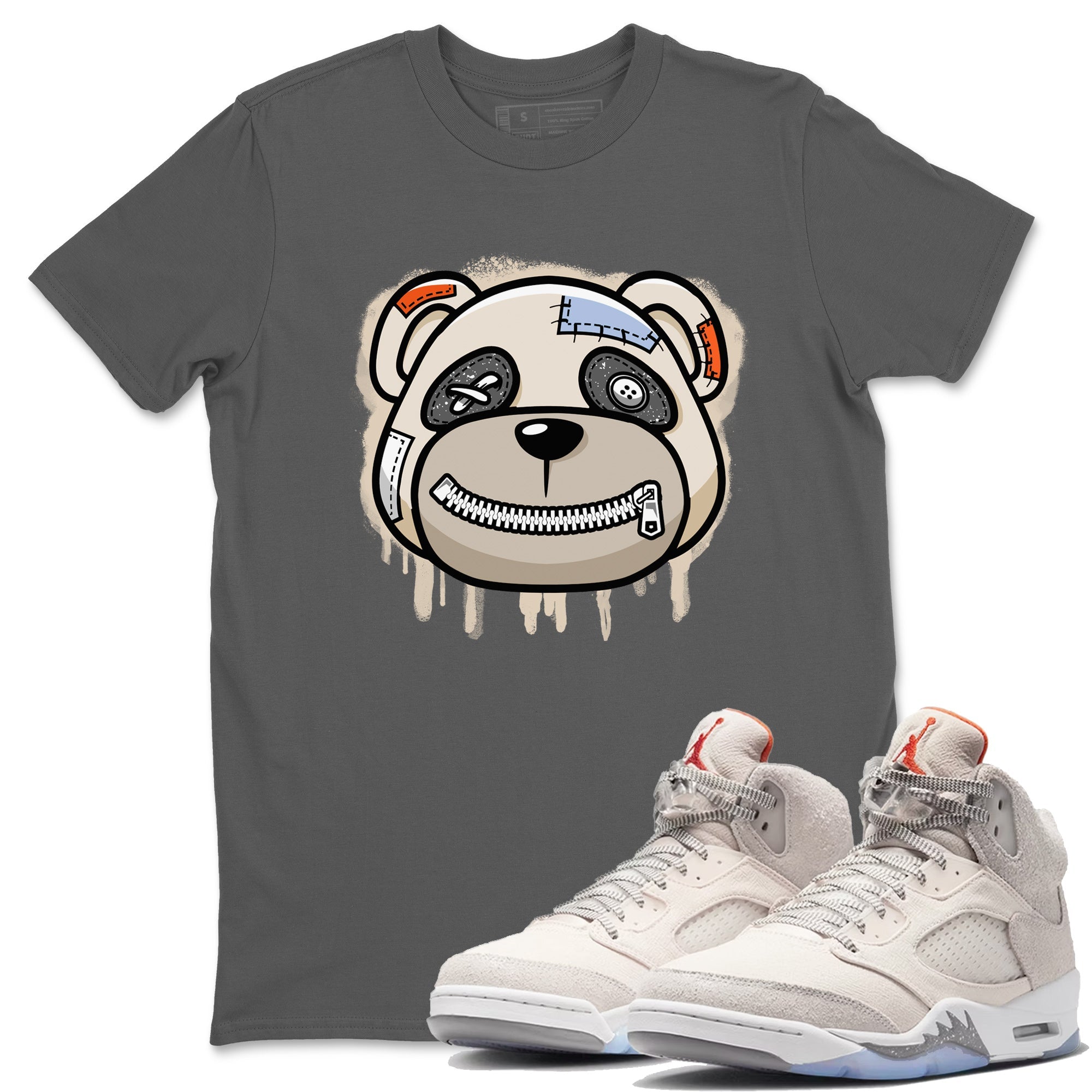 Bear Face Unisex Tops - Air Jordan 5 Craft
