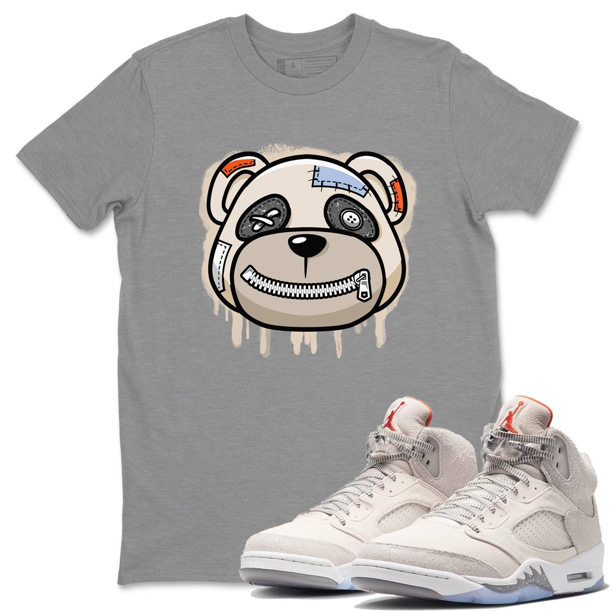 Bear Face Unisex Tops - Air Jordan 5 Craft