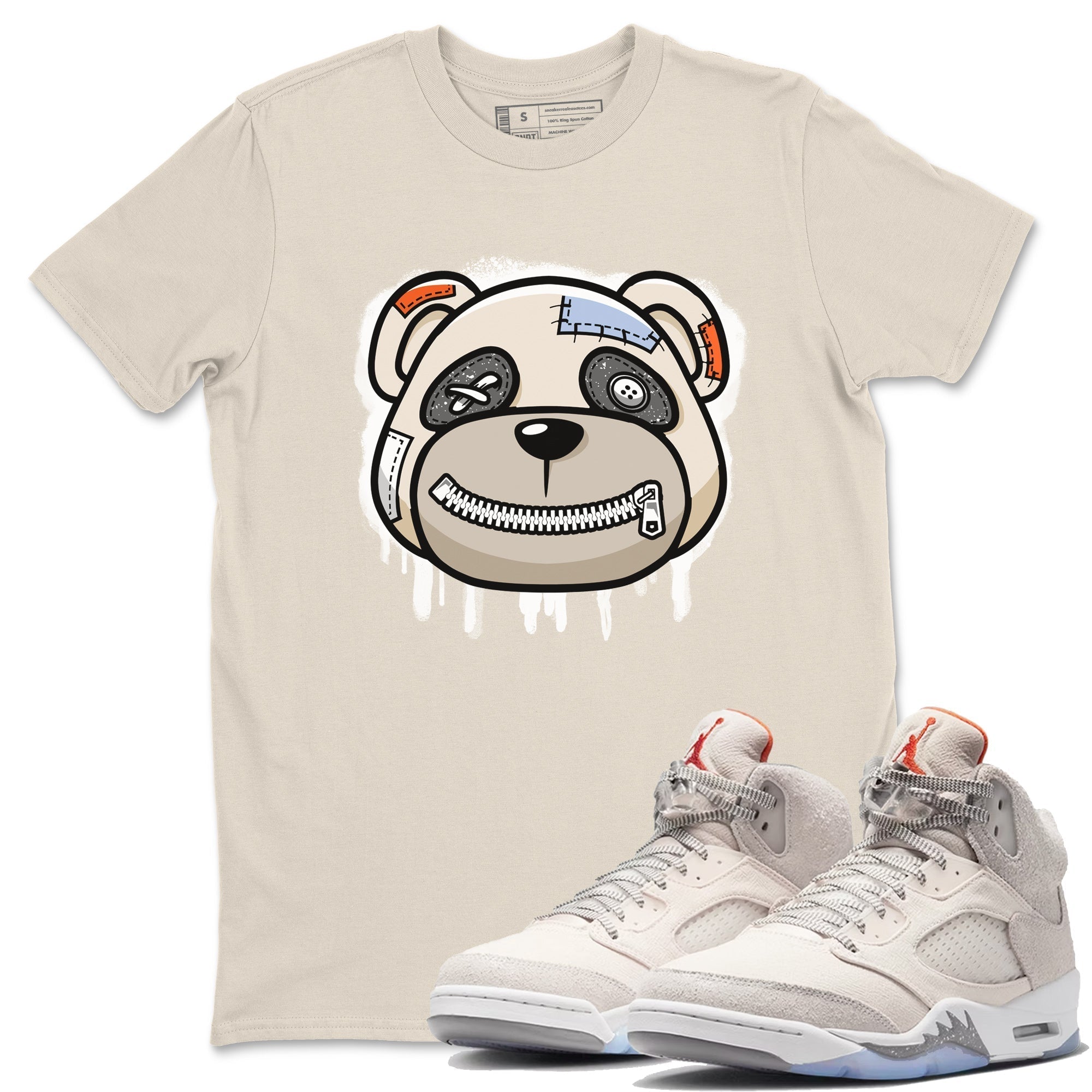 Bear Face Unisex Tops - Air Jordan 5 Craft