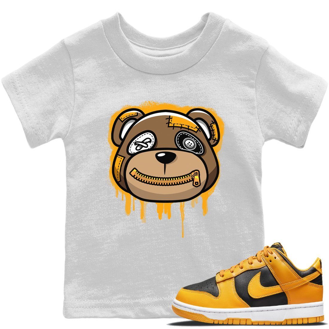 Bear Face Kids Tops - Dunk Championship Goldenrod