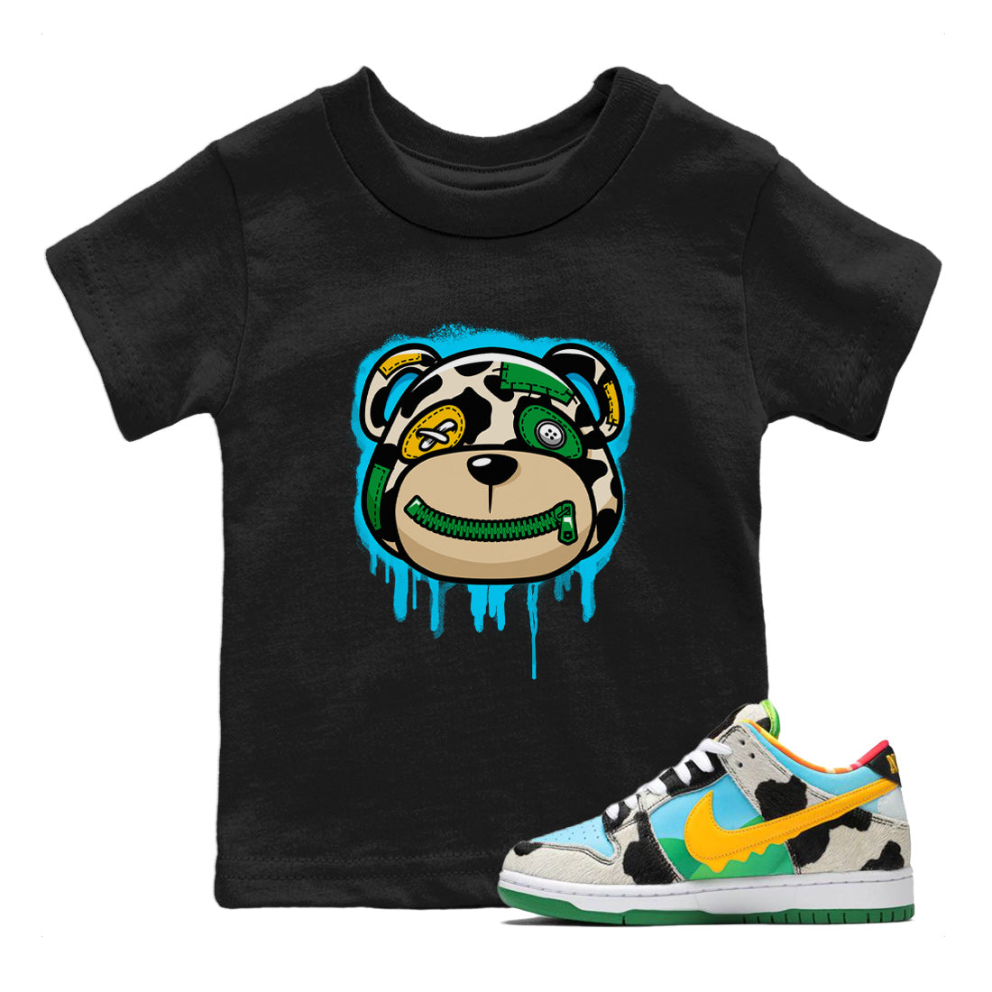 Bear Face Kids Tops - Dunk Chunky Dunky