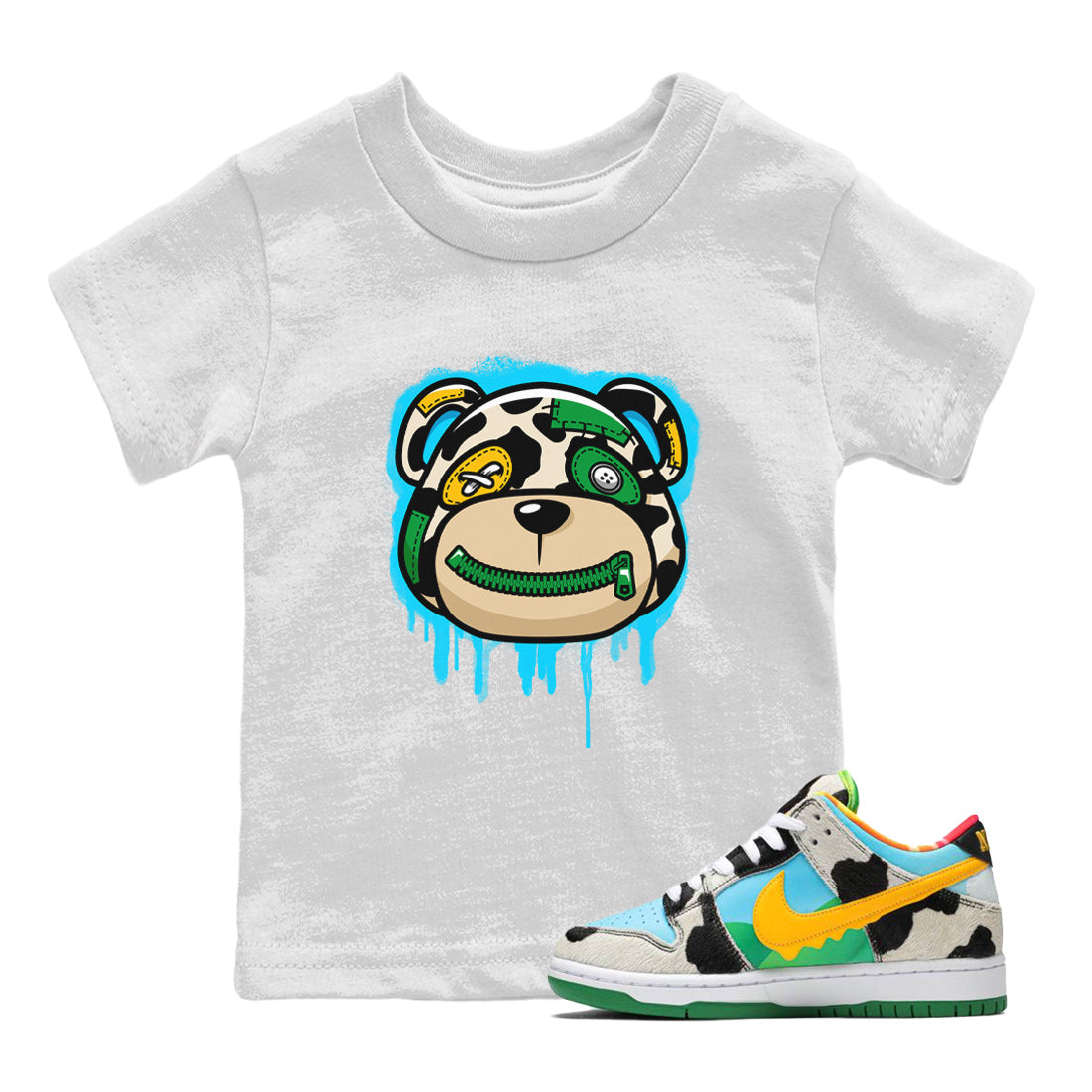 Bear Face Kids Tops - Dunk Chunky Dunky